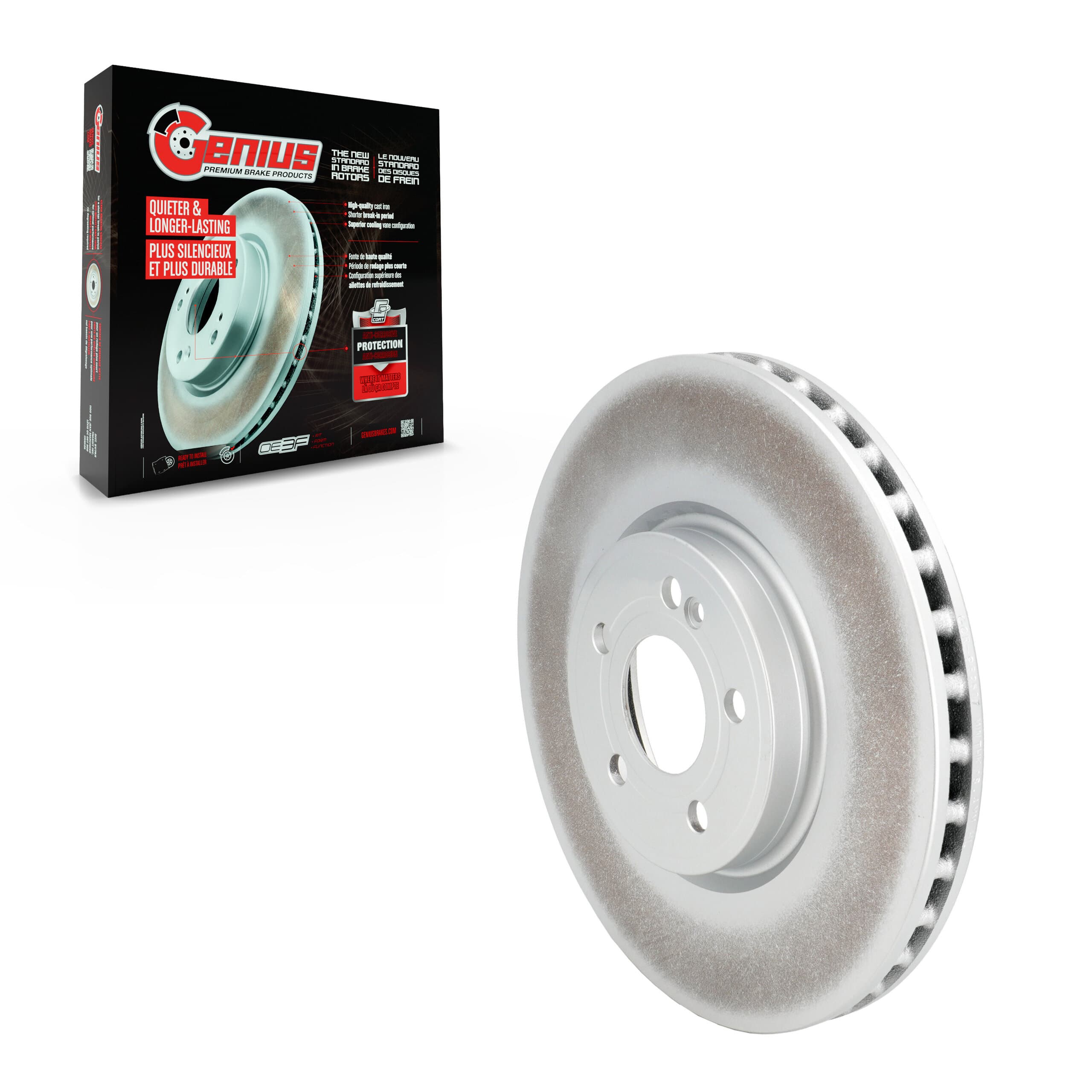 Genius - GCR-982607 - Front Disc Brake Rotor image 1