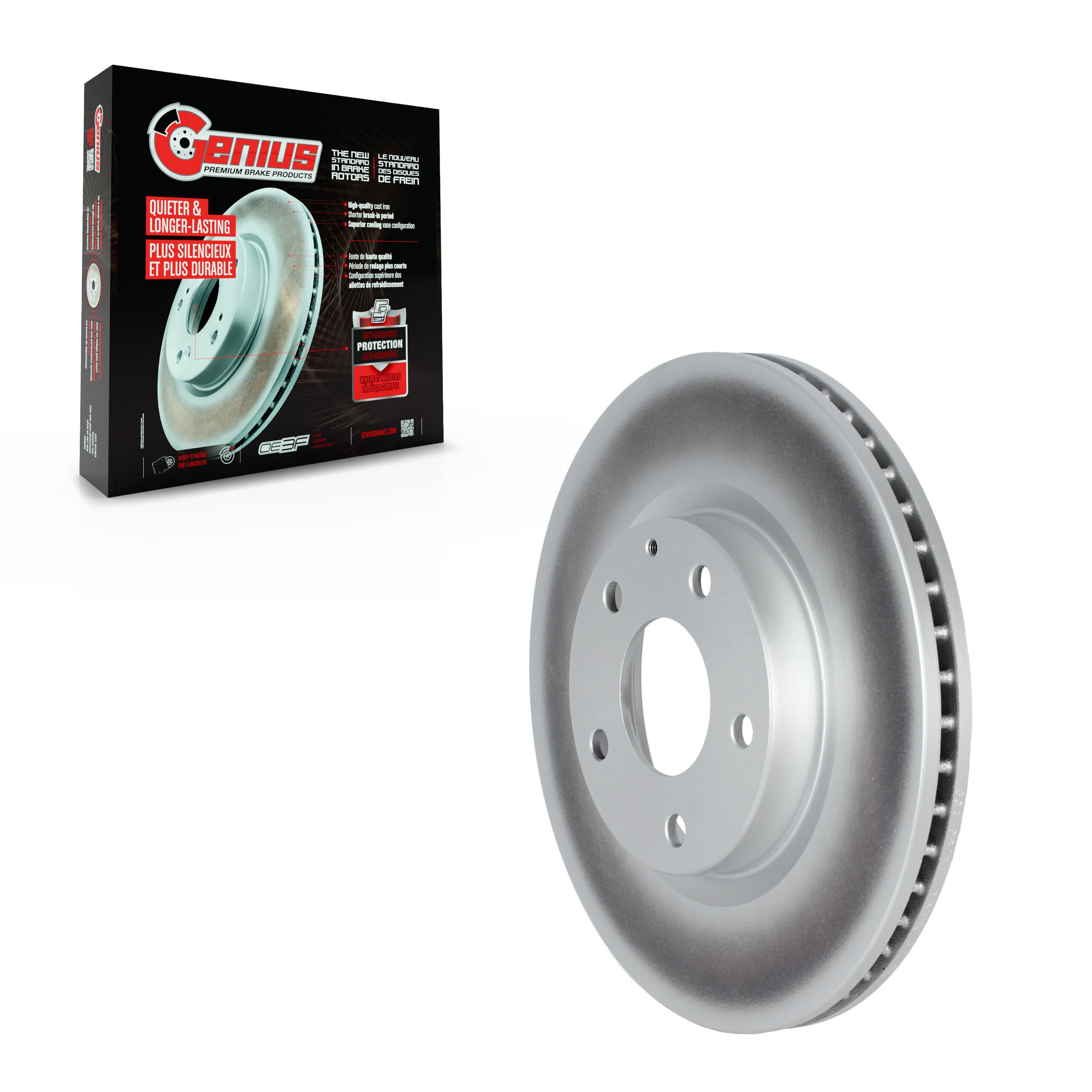 Genius - GCR-982611 - Front Disc Brake Rotor image 1