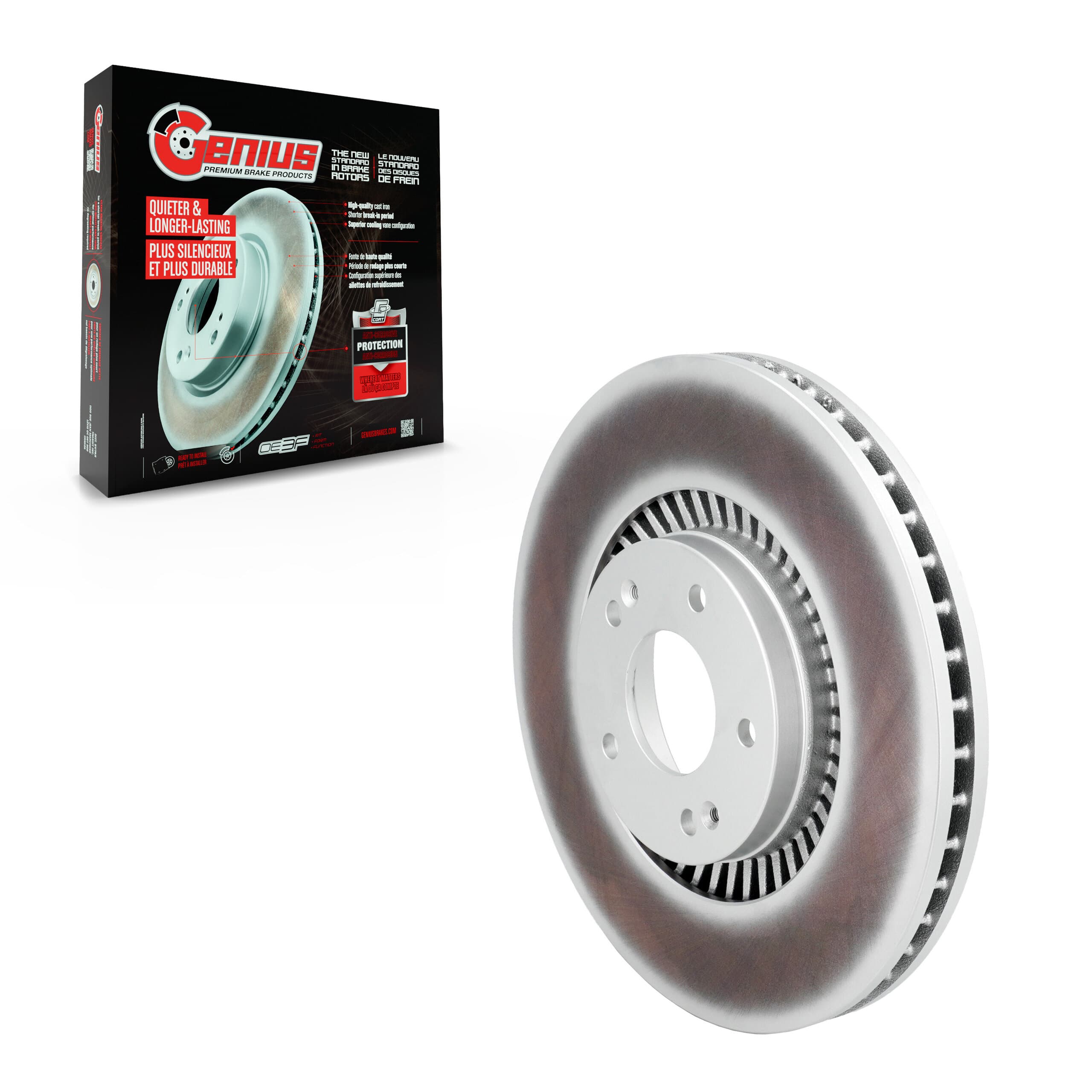 Genius - GCR-982818 - Front Disc Brake Rotor image 1