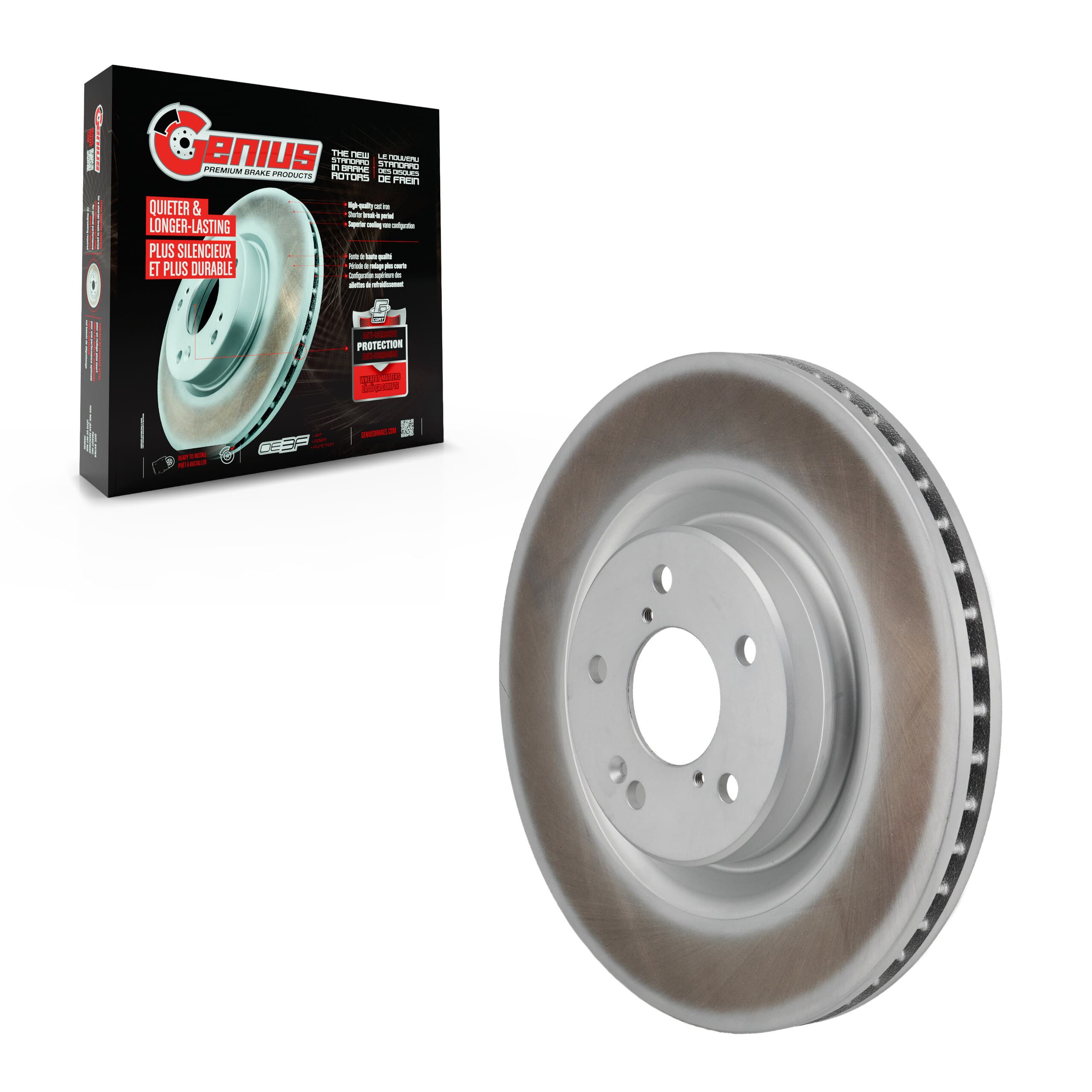 Genius - GCR-982822 - Front Disc Brake Rotor image 1