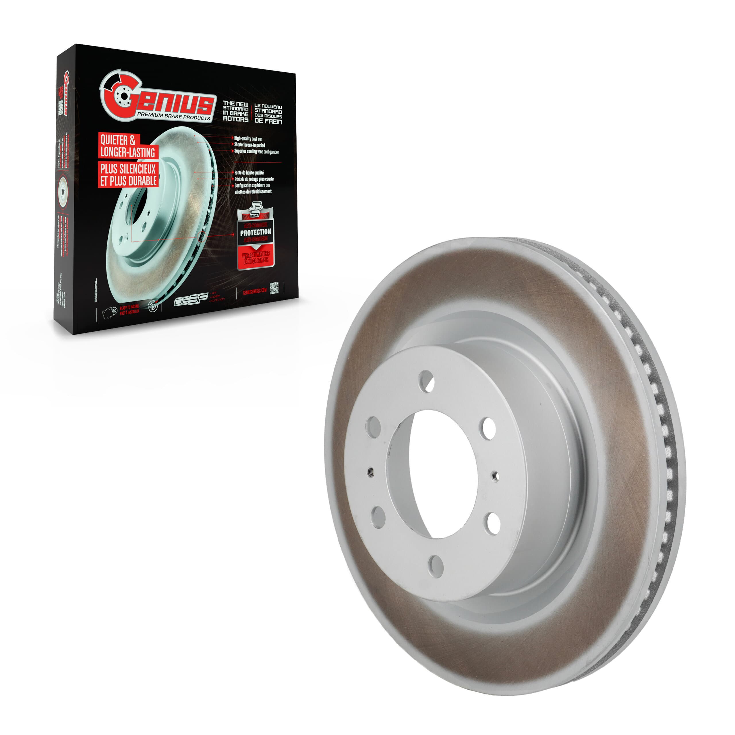 Genius - GCR-982857 - Front Disc Brake Rotor image 1