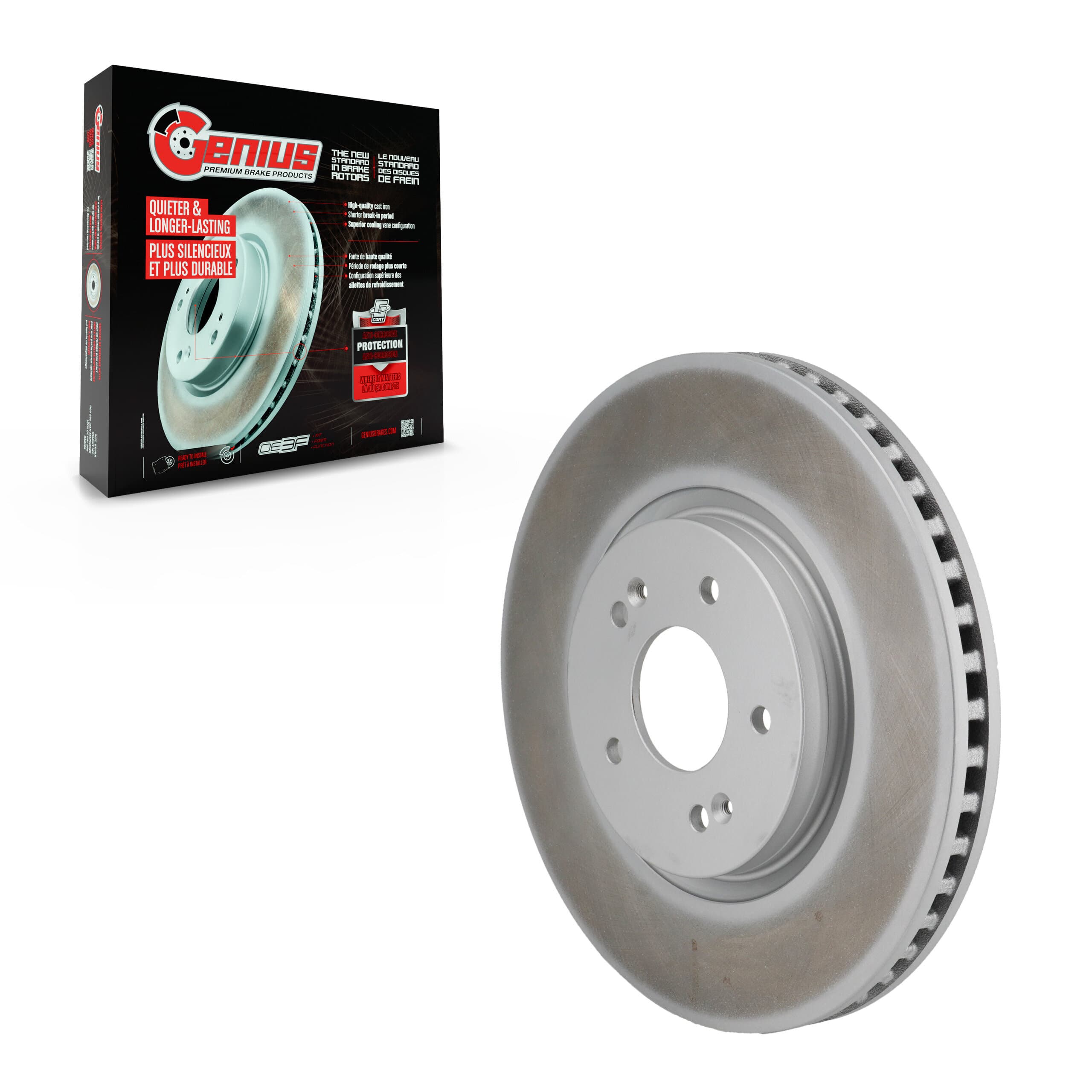 Genius - GCR-G8463 - Front Disc Brake Rotor image 1