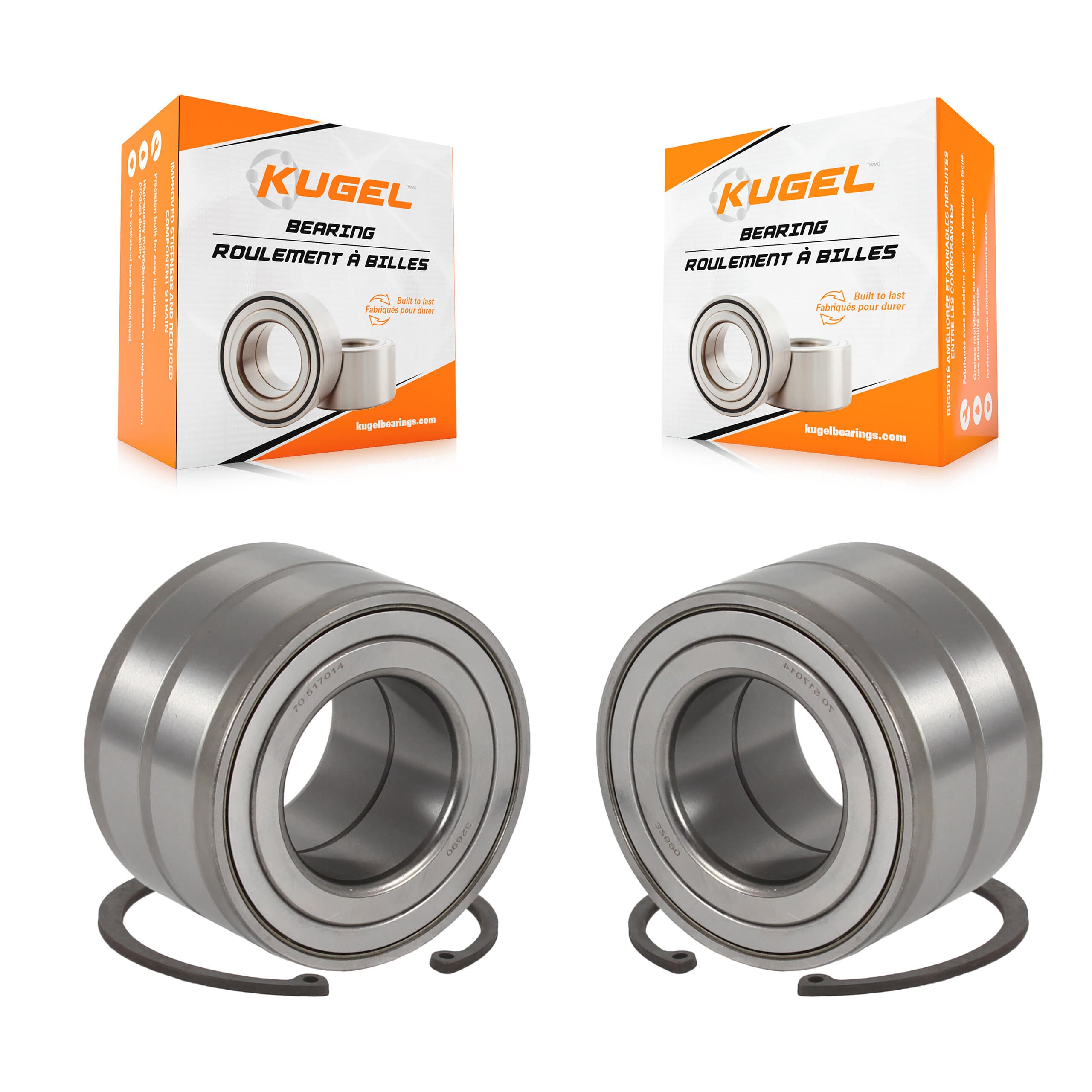 Kugel - K70-100484 - Front Wheel Bearing and Race Set Kits image 1