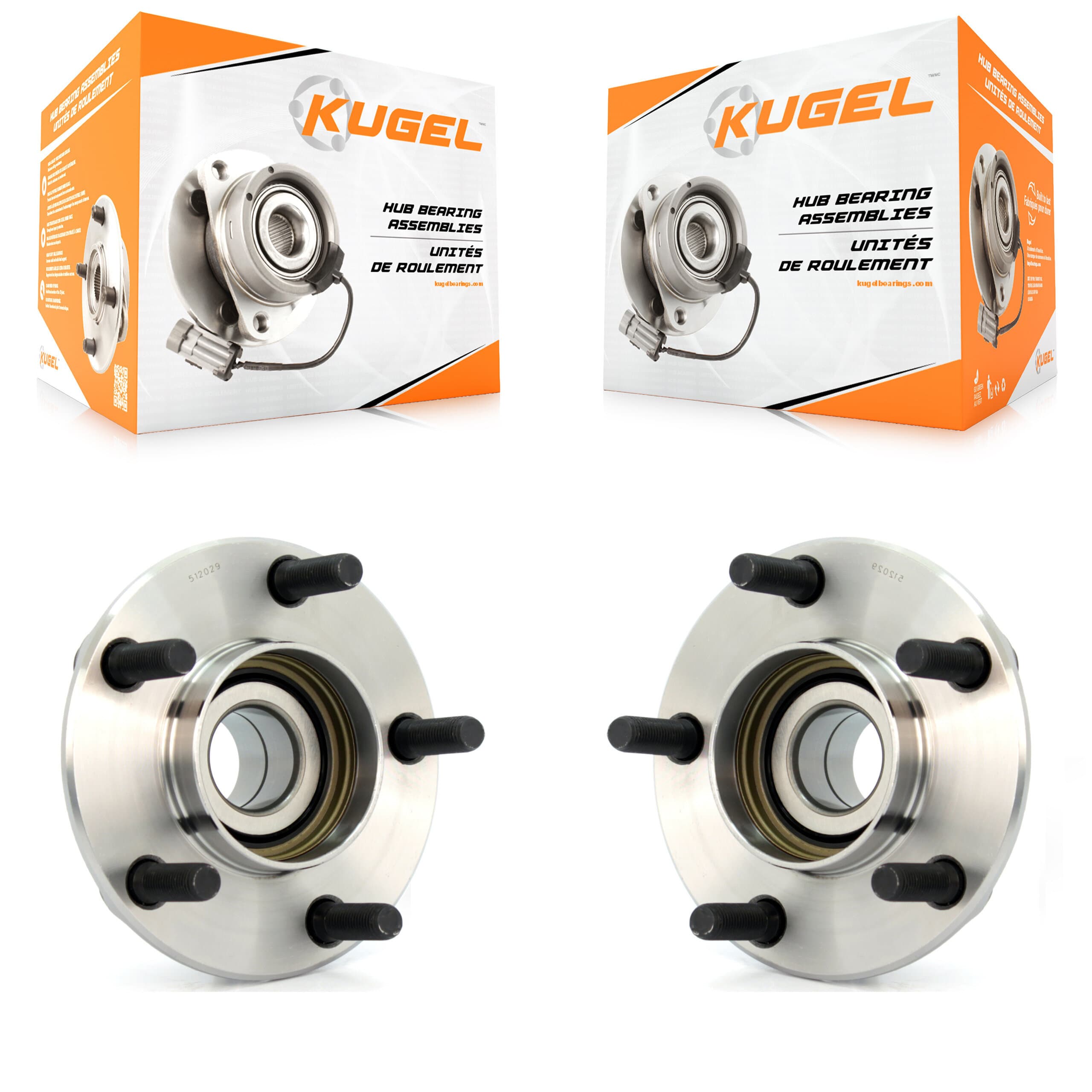 Kugel - K70-100563 - Rear Wheel Bearing and Hub Assembly Kits image 1