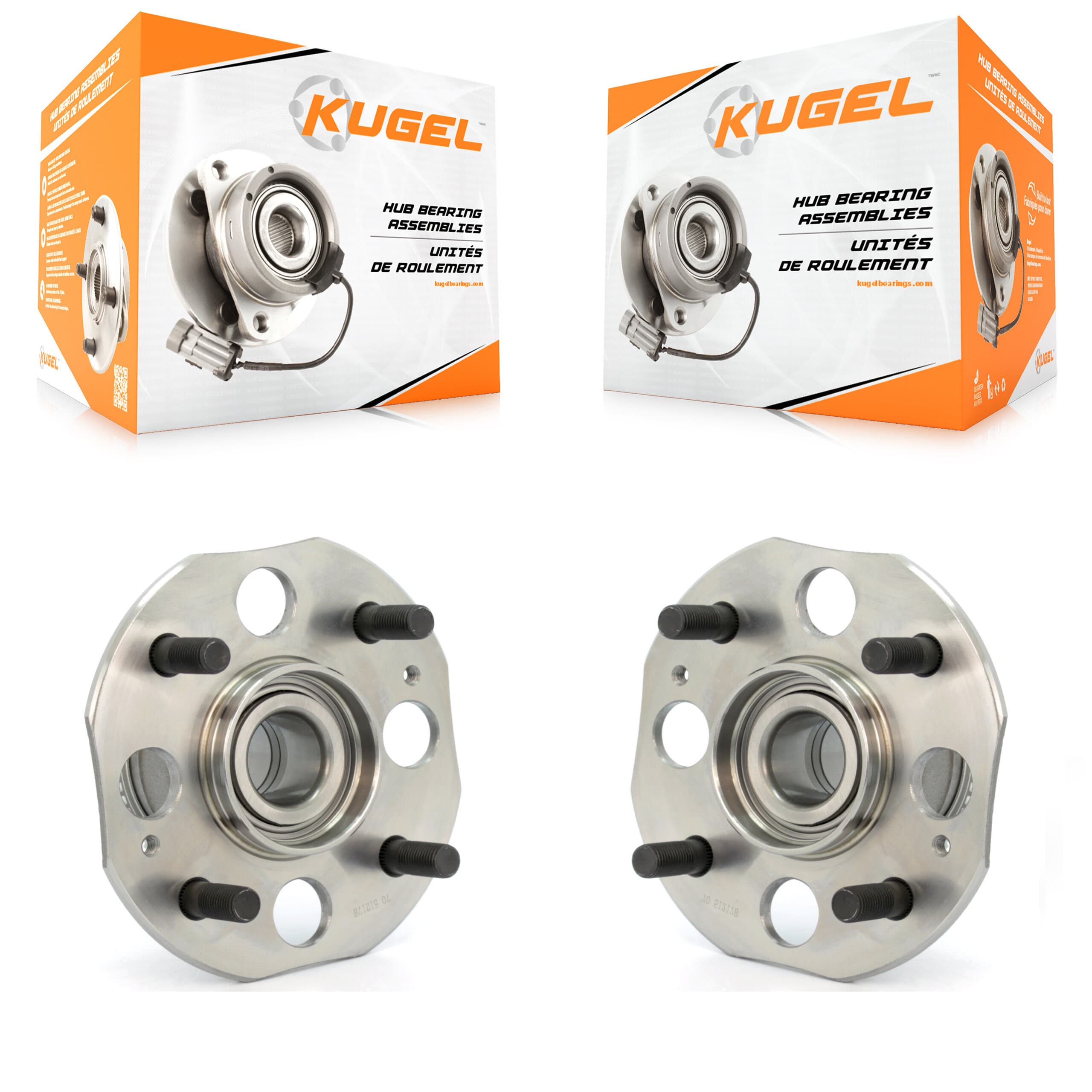 Kugel - K70-100586 - Rear Wheel Bearing and Hub Assembly Kits image 1
