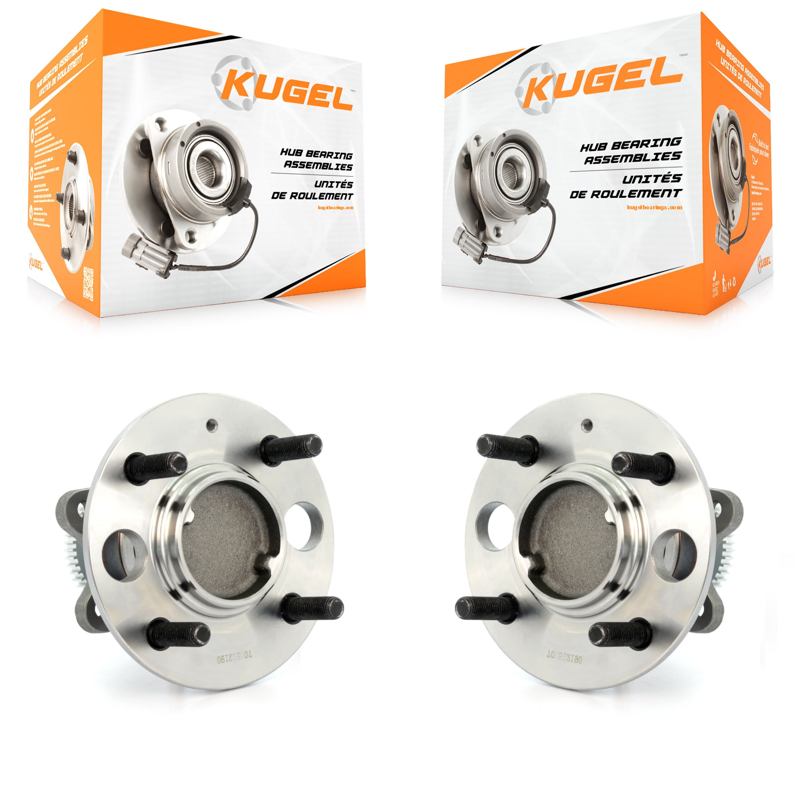 Kugel - K70-100593 - Rear Wheel Bearing and Hub Assembly Kits image 1