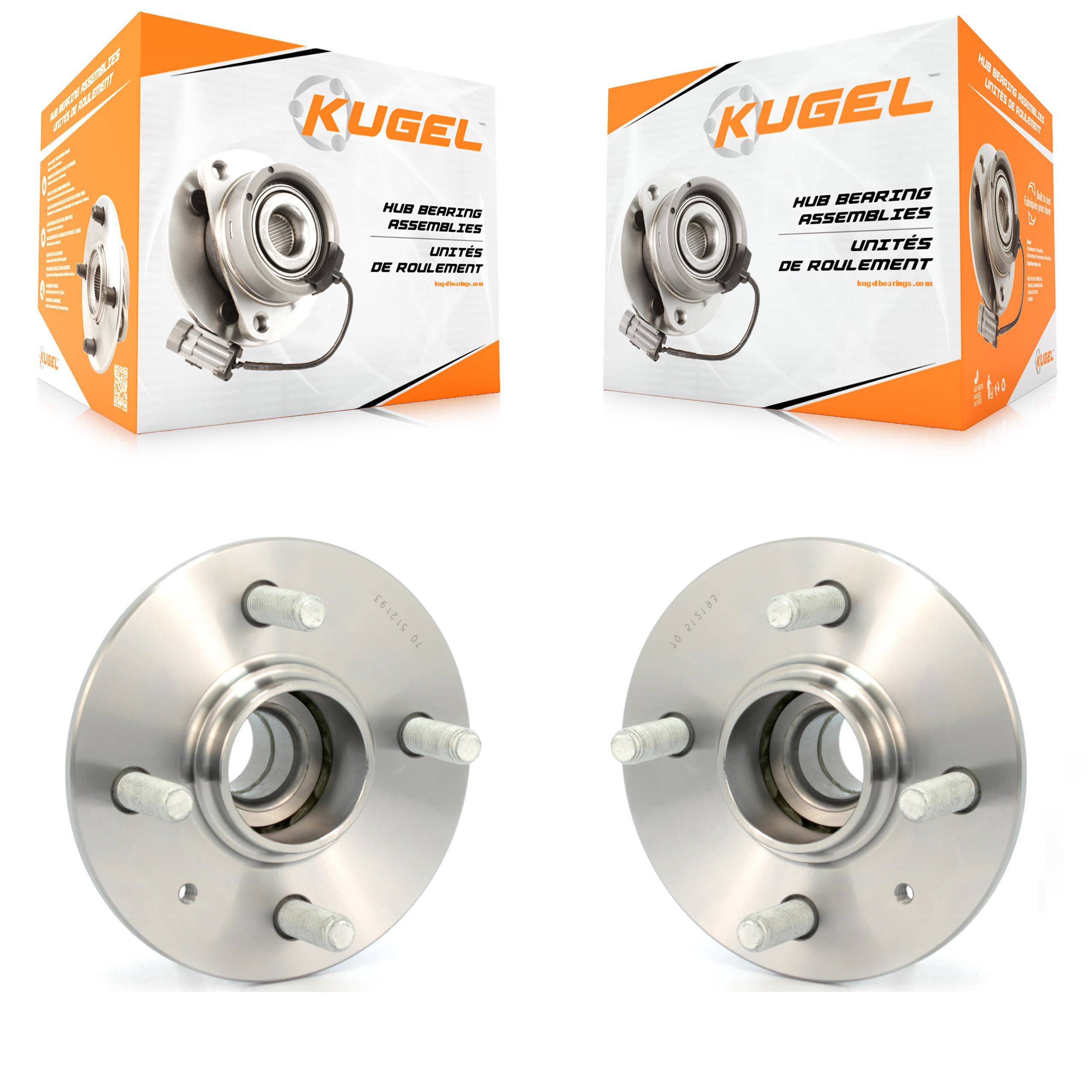 Kugel - K70-100595 - Rear Wheel Bearing and Hub Assembly Kits image 1