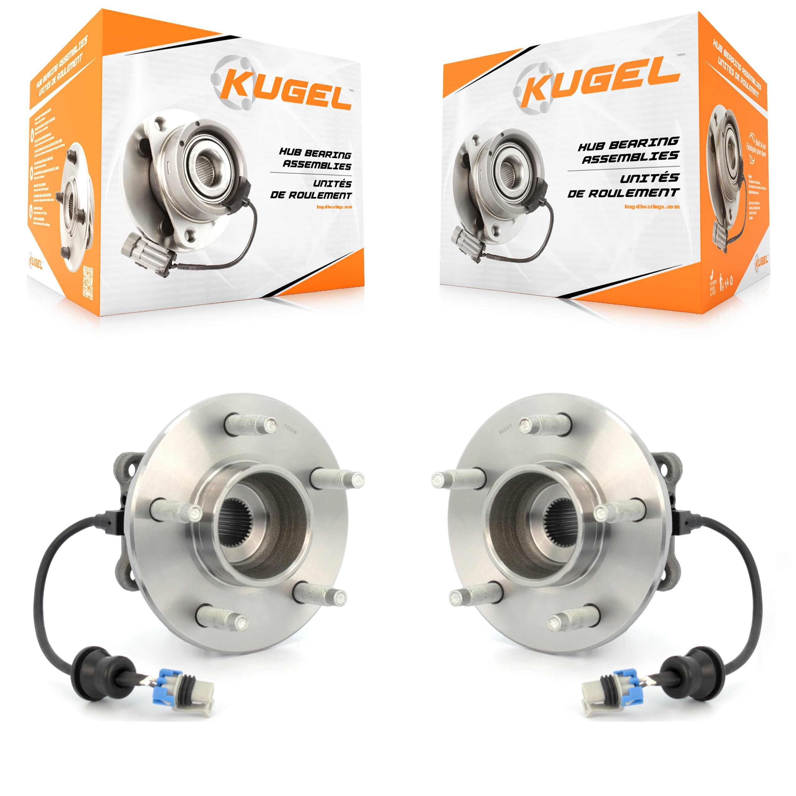 Kugel - K70-100609 - Rear Wheel Bearing and Hub Assembly Kits image 1