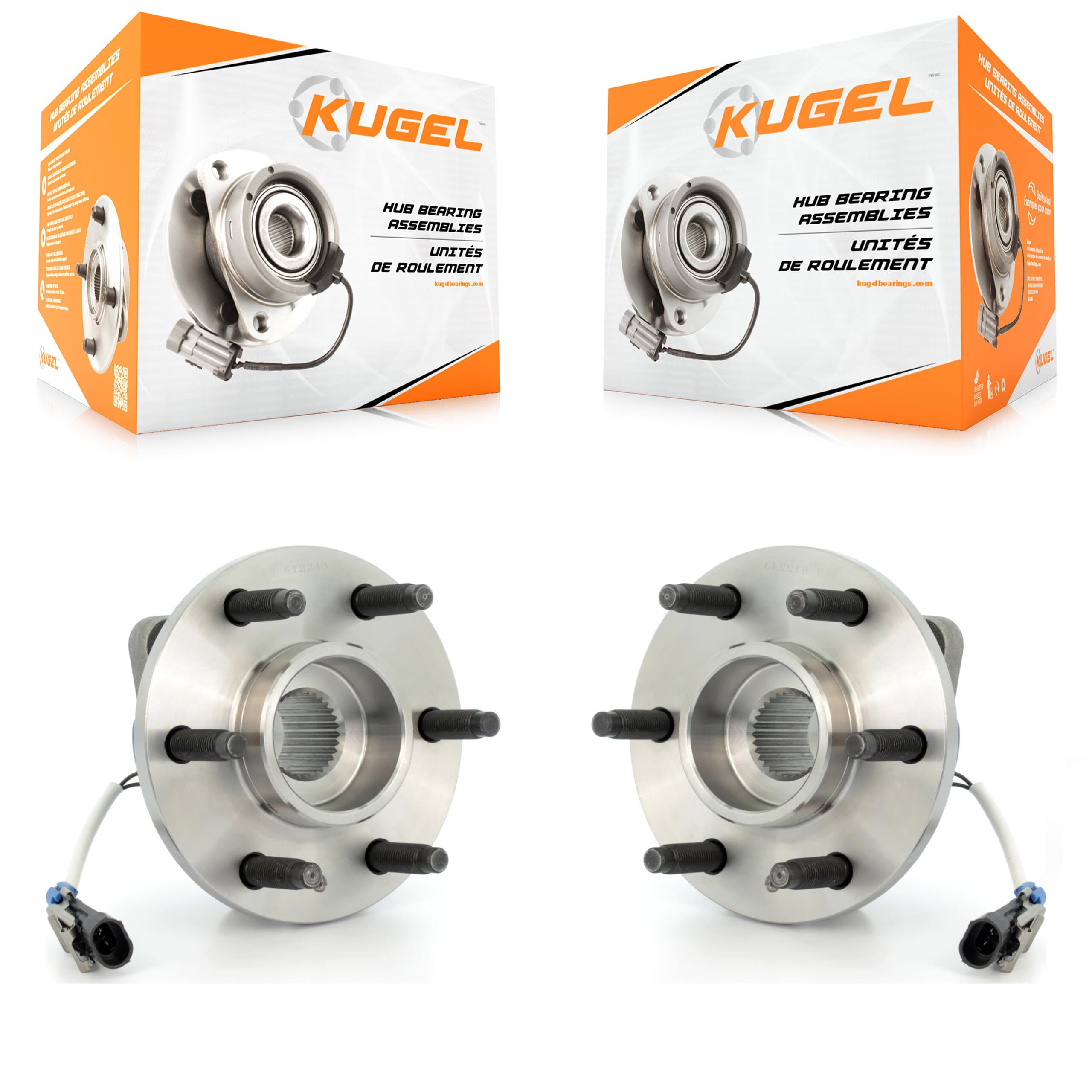 Kugel - K70-100615 - Rear Wheel Bearing and Hub Assembly Kits image 1