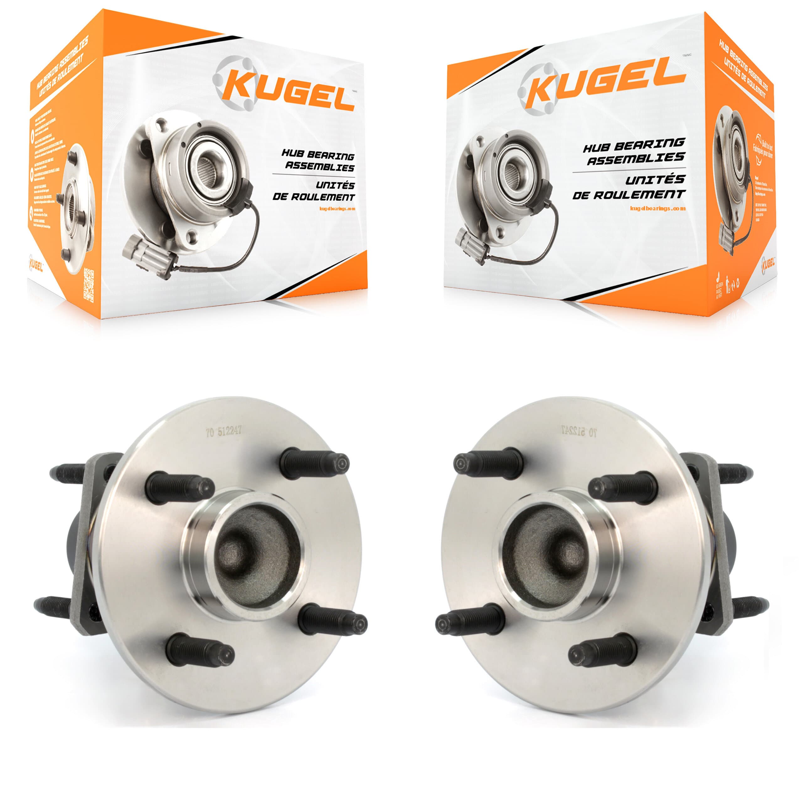 Kugel - K70-100616 - Rear Wheel Bearing and Hub Assembly Kits image 1