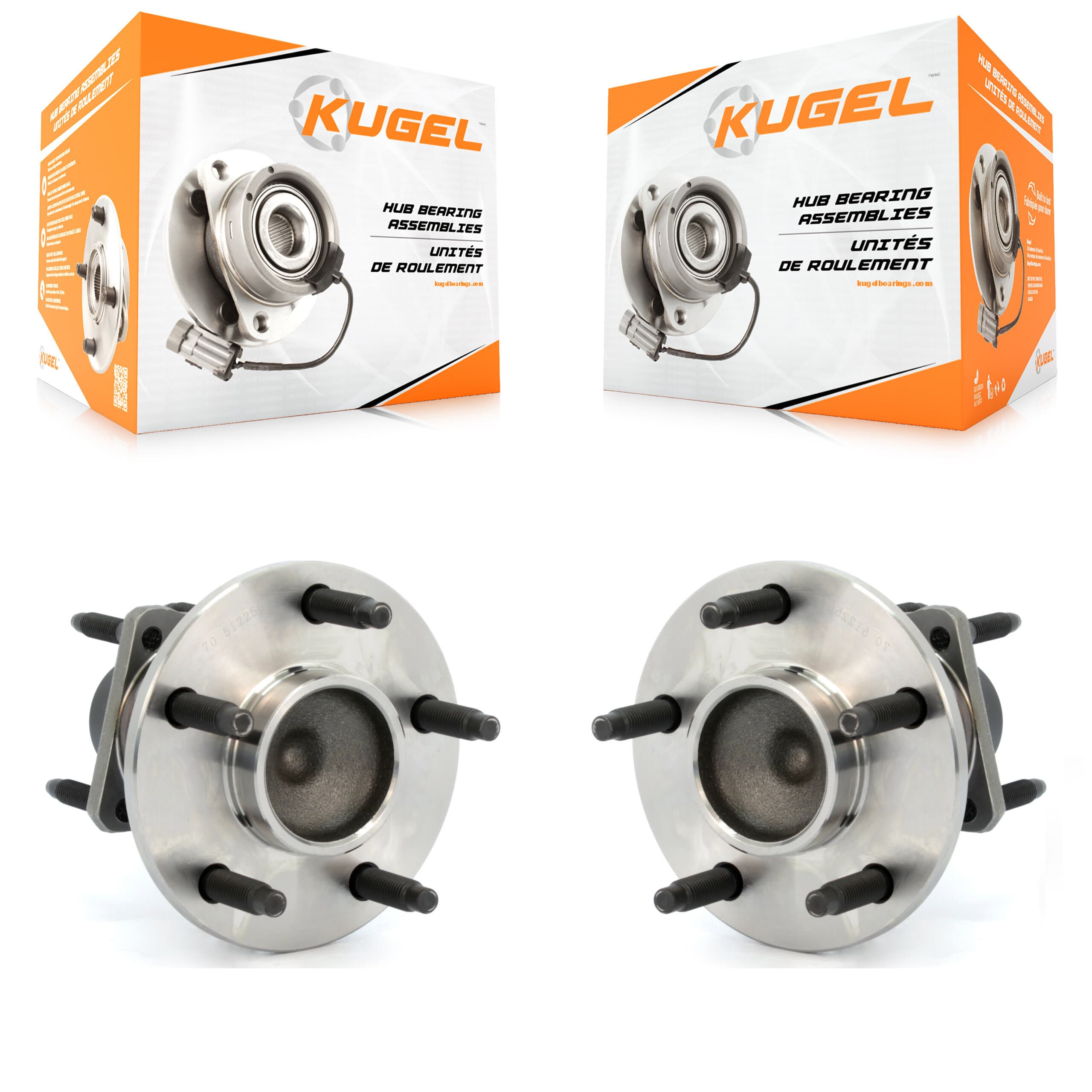 Kugel - K70-100618 - Rear Wheel Bearing and Hub Assembly Kits image 1