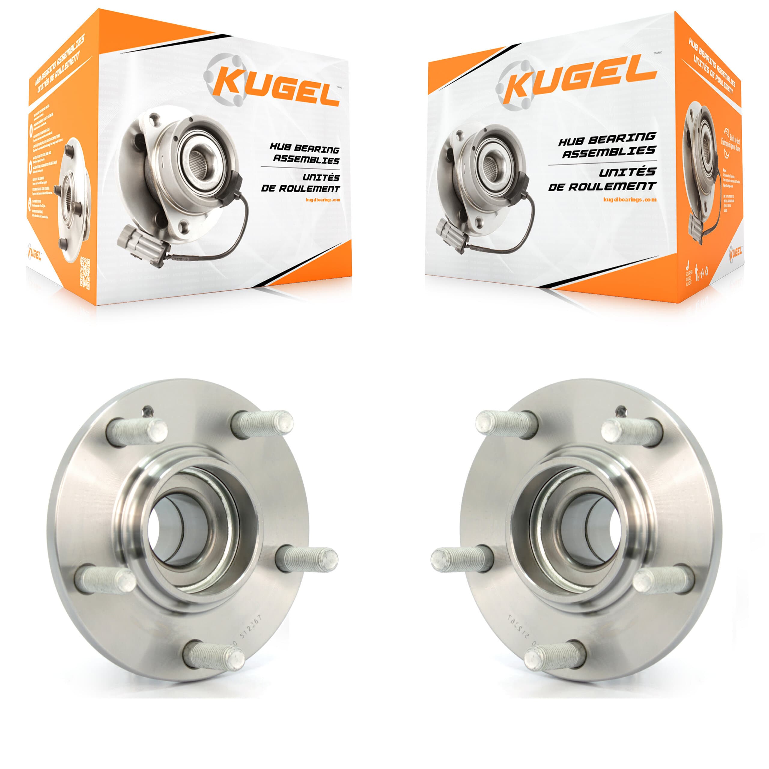 Kugel - K70-100625 - Rear Wheel Bearing and Hub Assembly Kits image 1