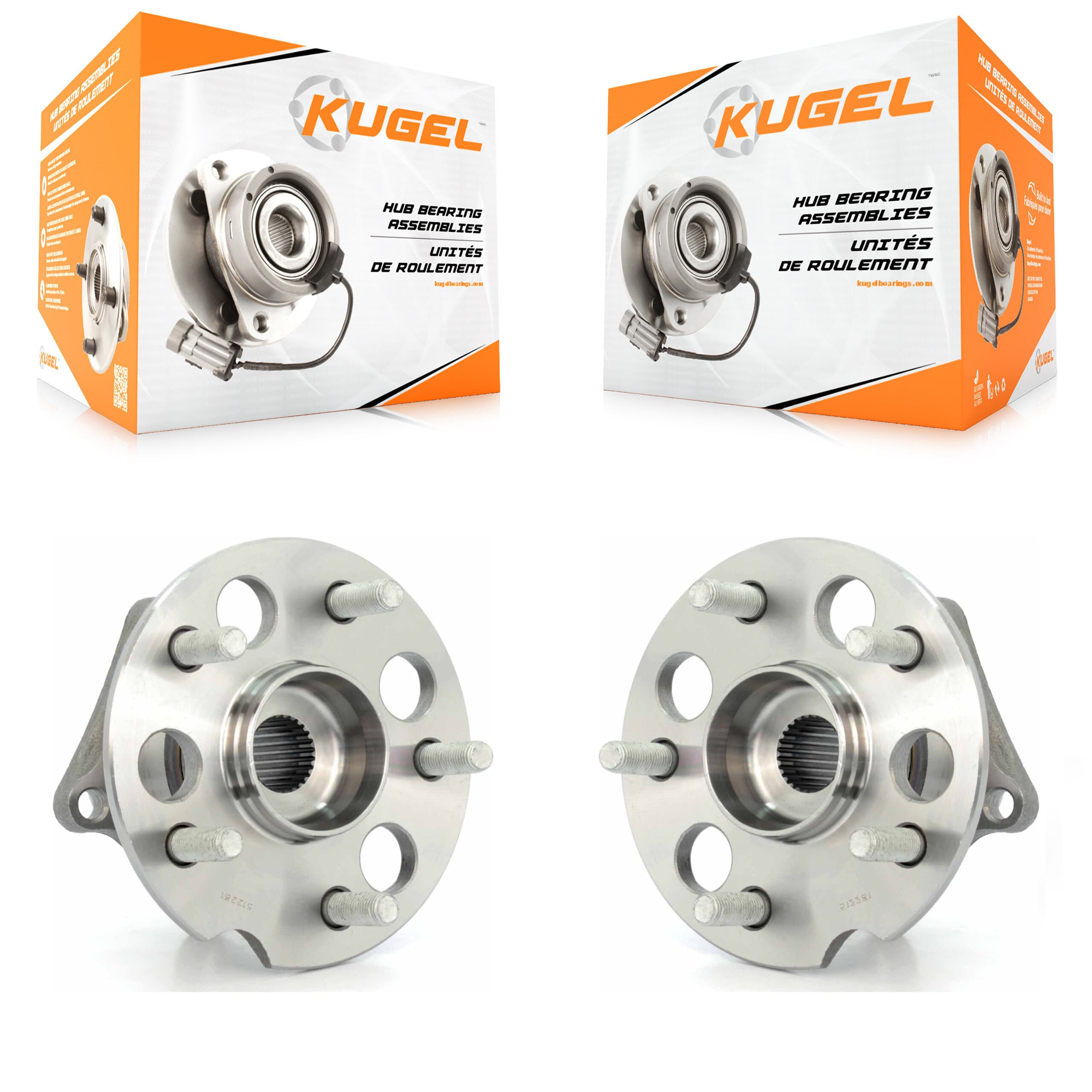 Kugel - K70-100633 - Rear Wheel Bearing and Hub Assembly Kits image 1