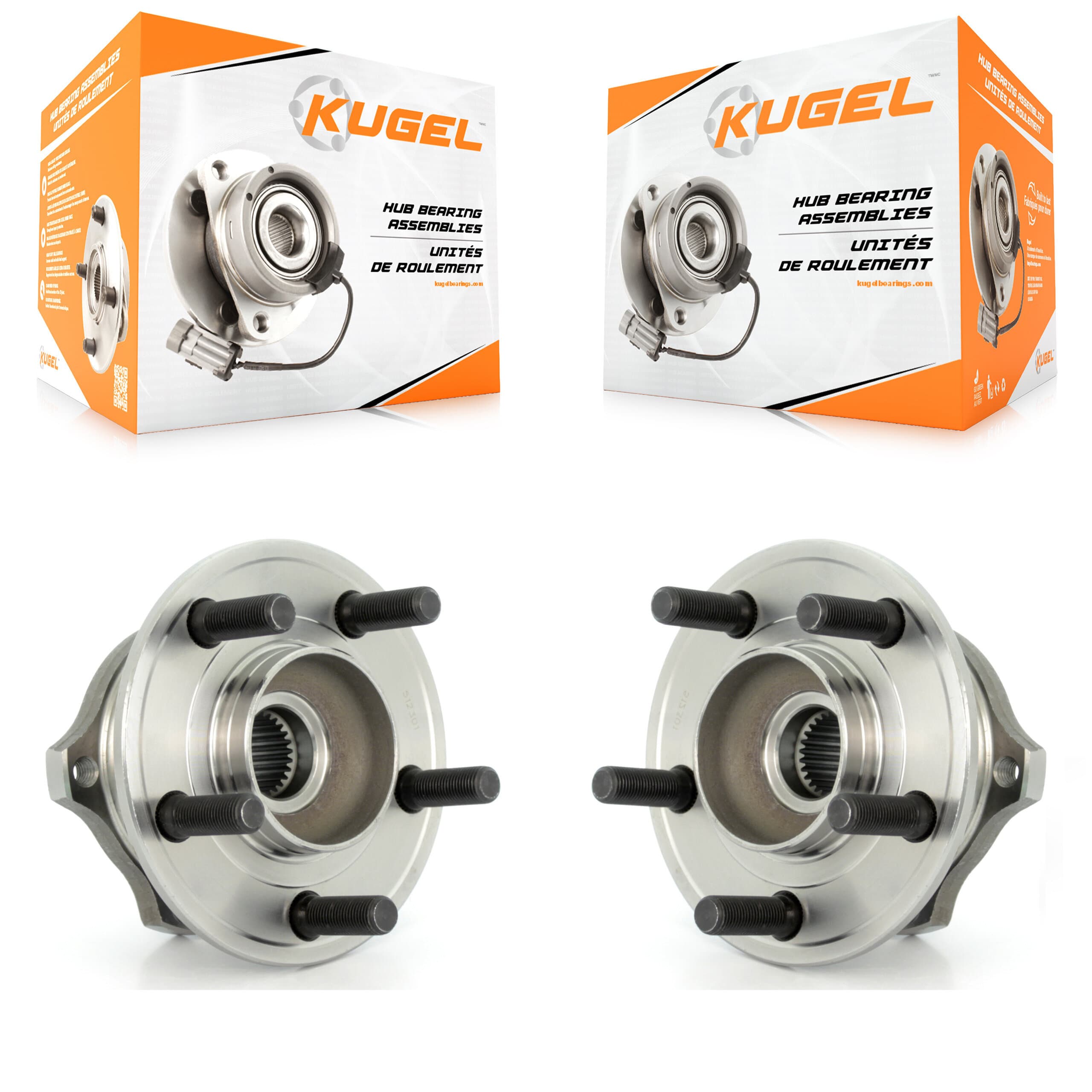Kugel - K70-100643 - Rear Wheel Bearing and Hub Assembly Kits image 1