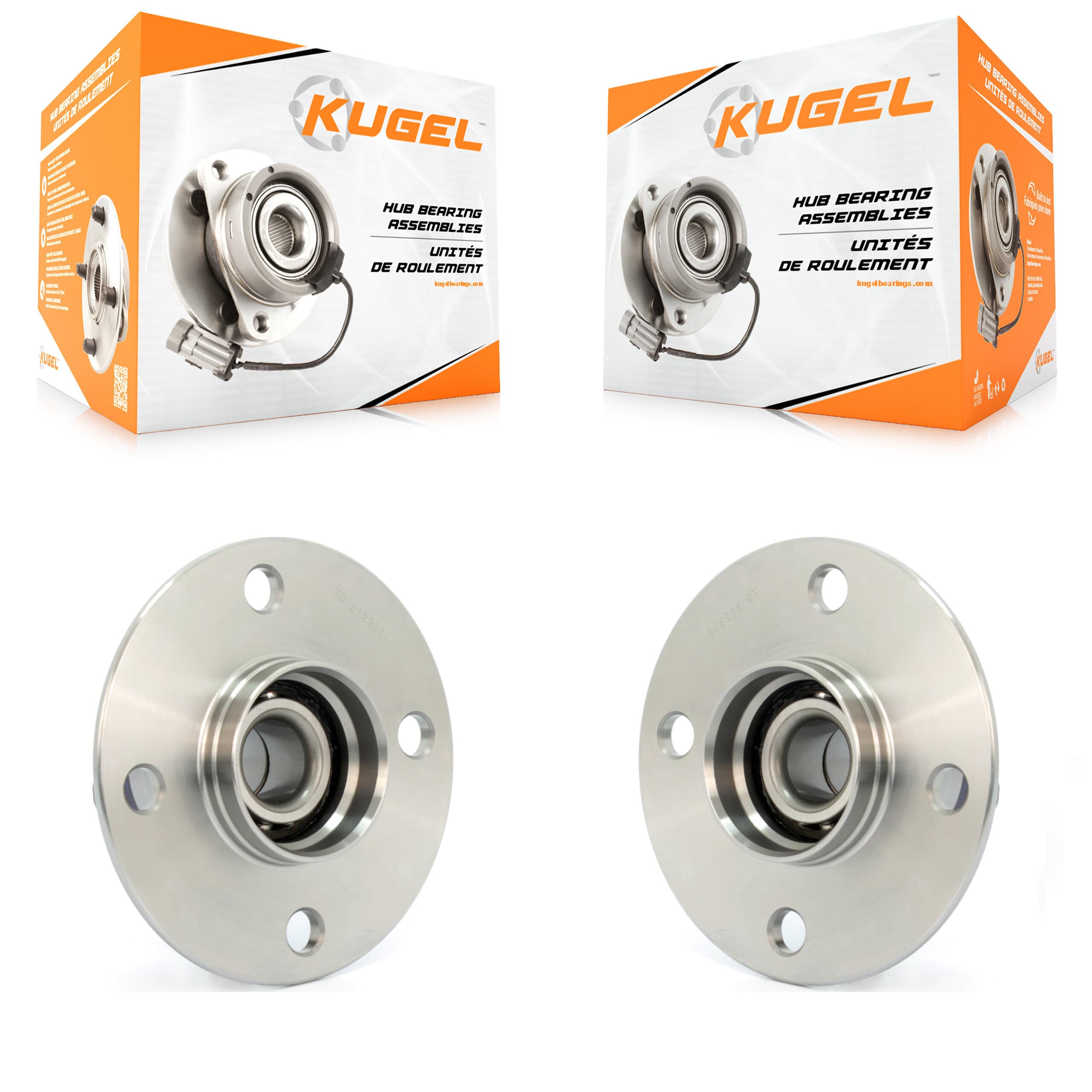 Kugel - K70-100645 - Rear Wheel Bearing and Hub Assembly Kits image 1