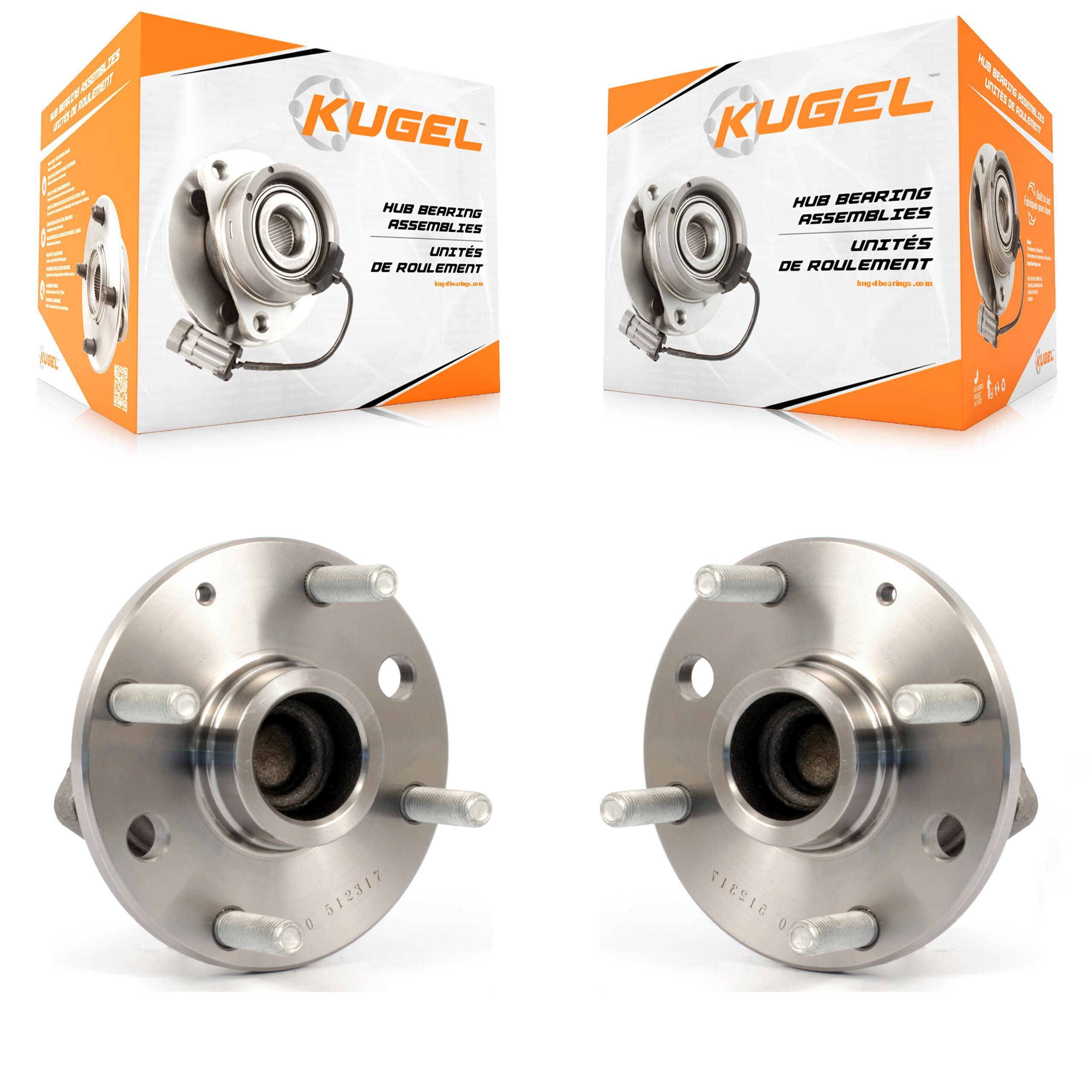 Kugel - K70-100654 - Rear Wheel Bearing and Hub Assembly Kits image 1