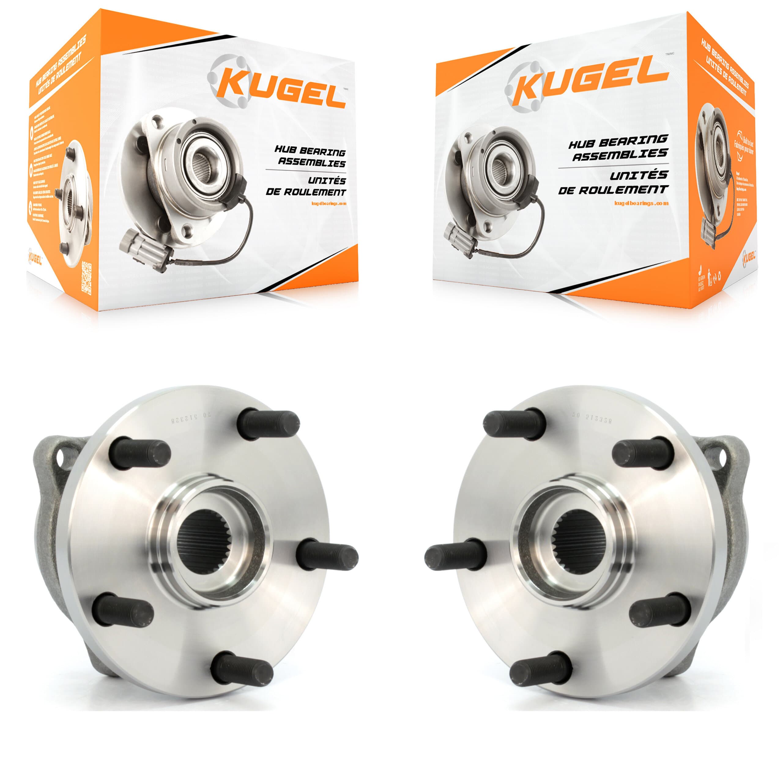 Kugel - K70-100663 - Rear Wheel Bearing and Hub Assembly Kits image 1