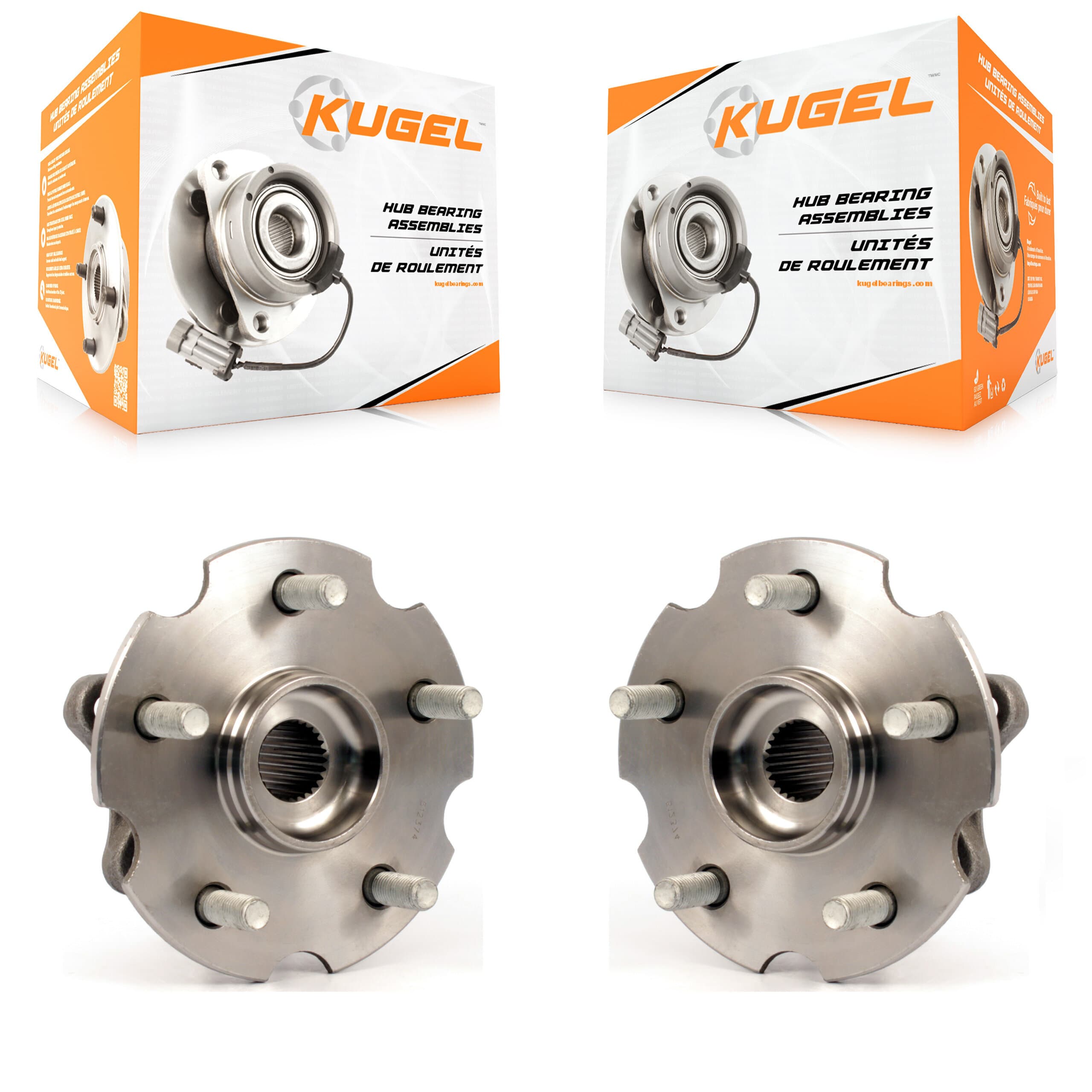 Kugel - K70-100695 - Rear Wheel Bearing and Hub Assembly Kits image 1