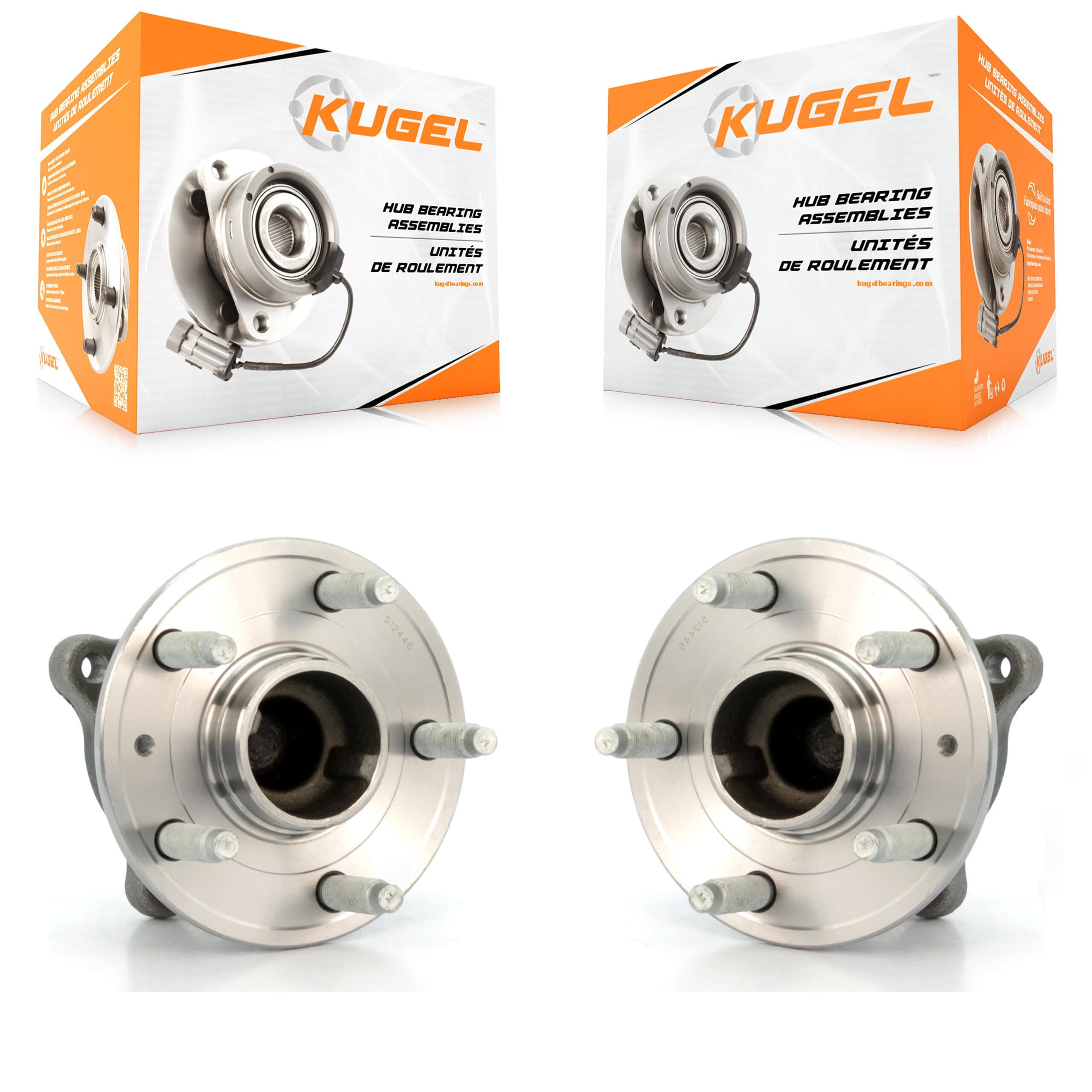 Kugel - K70-100733 - Rear Wheel Bearing and Hub Assembly Kits image 1