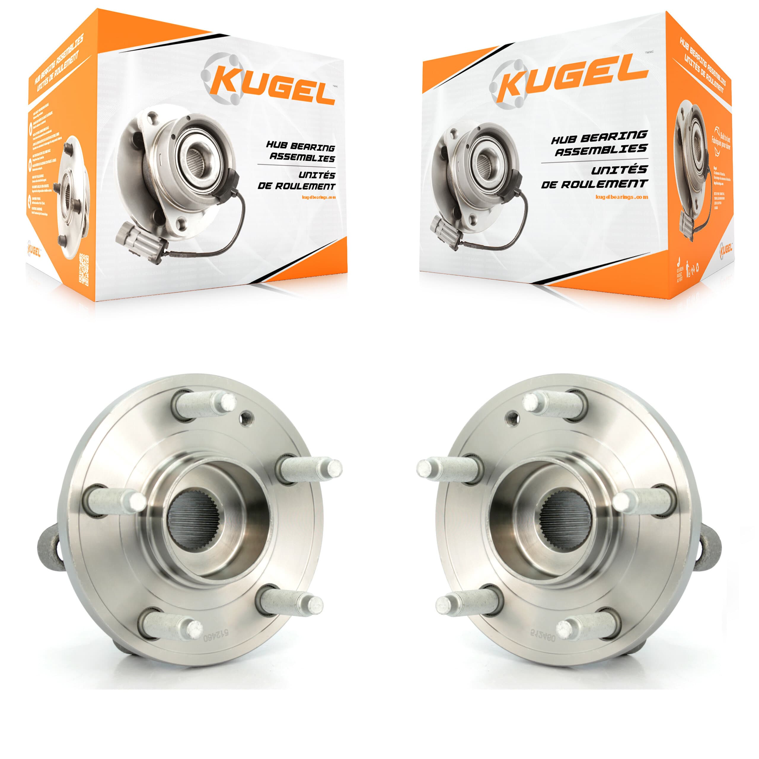 Kugel - K70-100738 - Rear Wheel Bearing and Hub Assembly Kits image 1