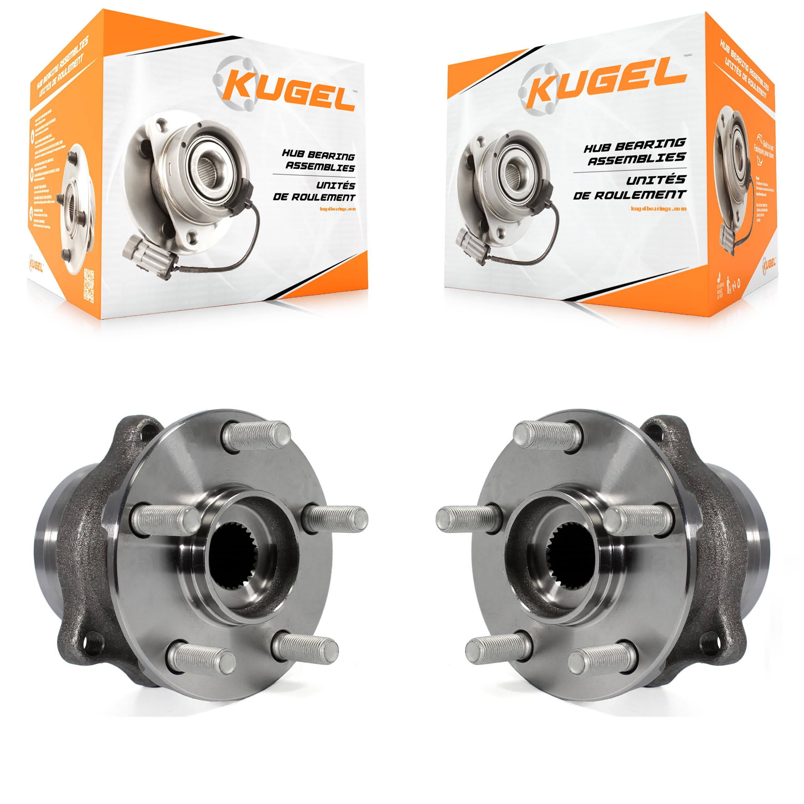 Kugel - K70-100758 - Rear Wheel Bearing and Hub Assembly Kits image 1