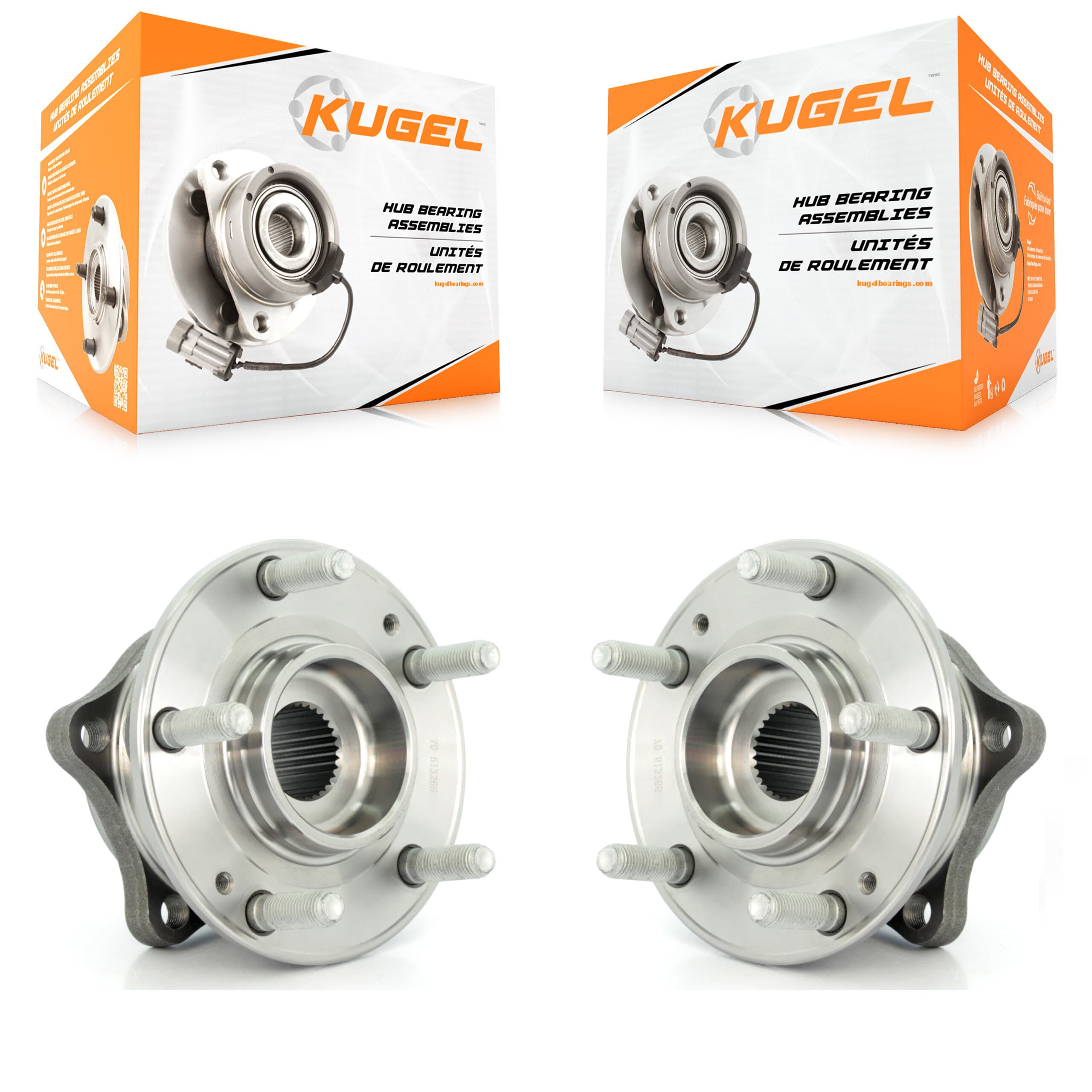 Kugel - K70-100774 - Rear Wheel Bearing and Hub Assembly Kits image 1