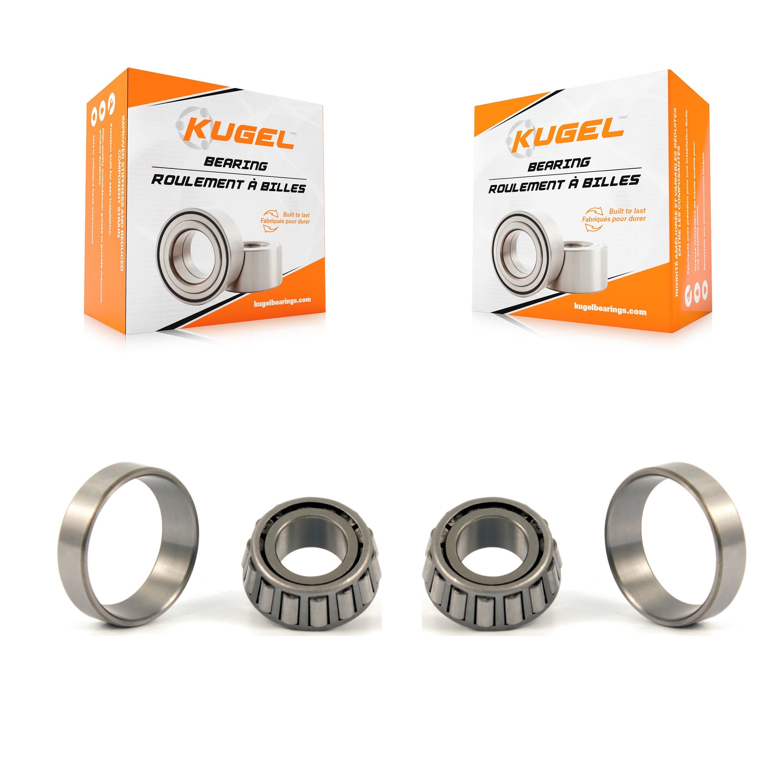 Kugel - K70-101120 - Rear Outer Wheel Bearing and Race Set Kits image 1