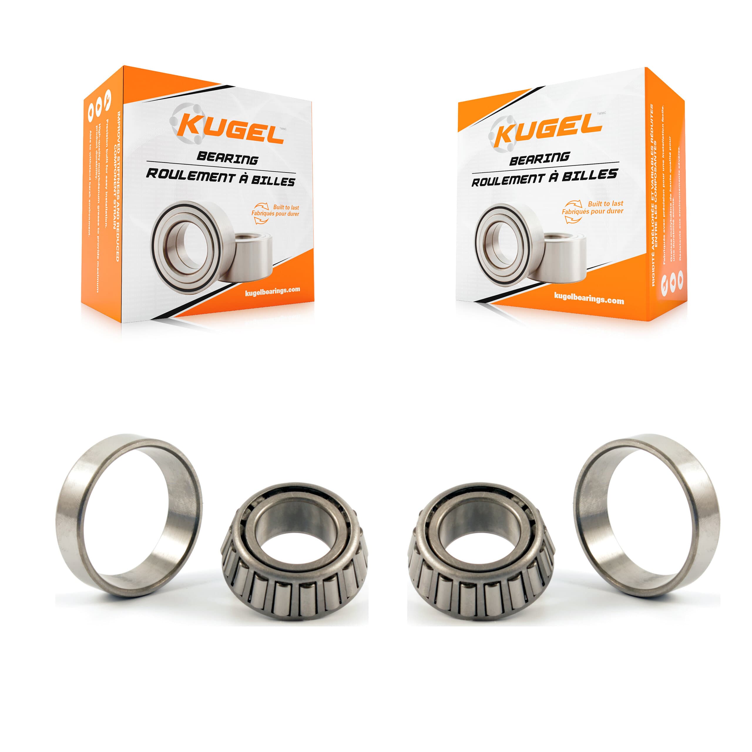 Kugel - K70-101122 - Rear Outer Wheel Bearing and Race Set Kits image 1