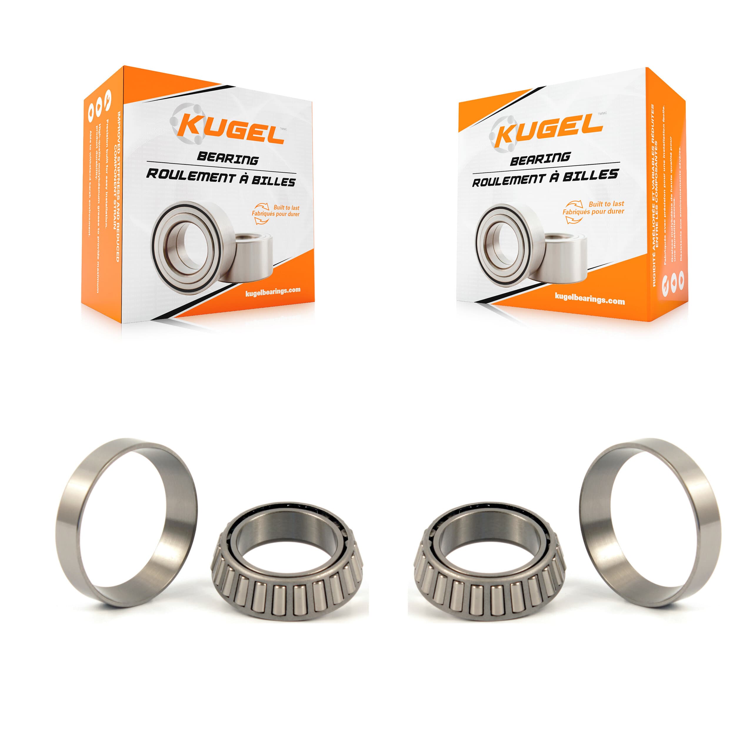 Kugel - K70-101124 - Rear Outer Wheel Bearing and Race Set Kits image 1