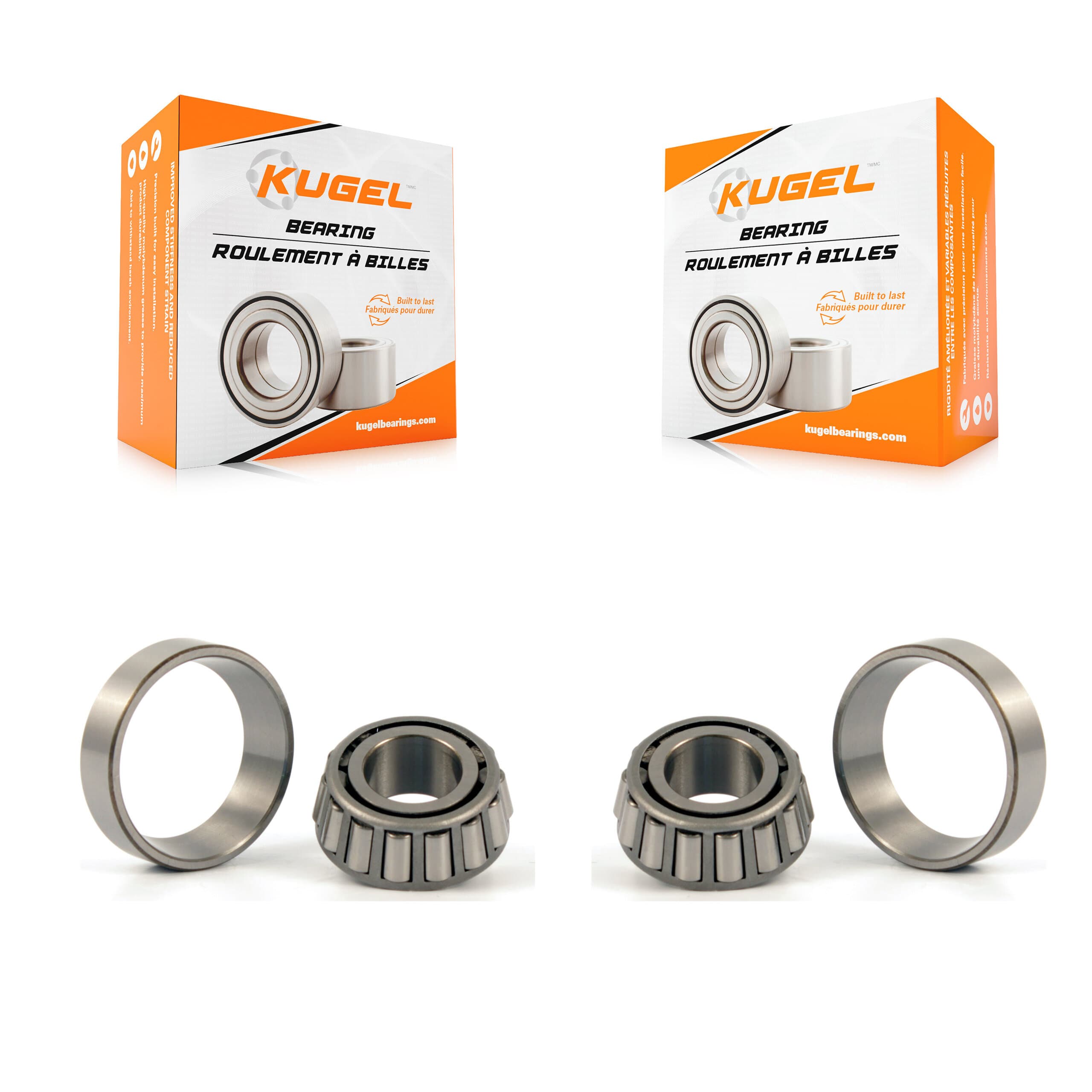 Kugel - K70-101125 - Rear Outer Wheel Bearing and Race Set Kits image 1