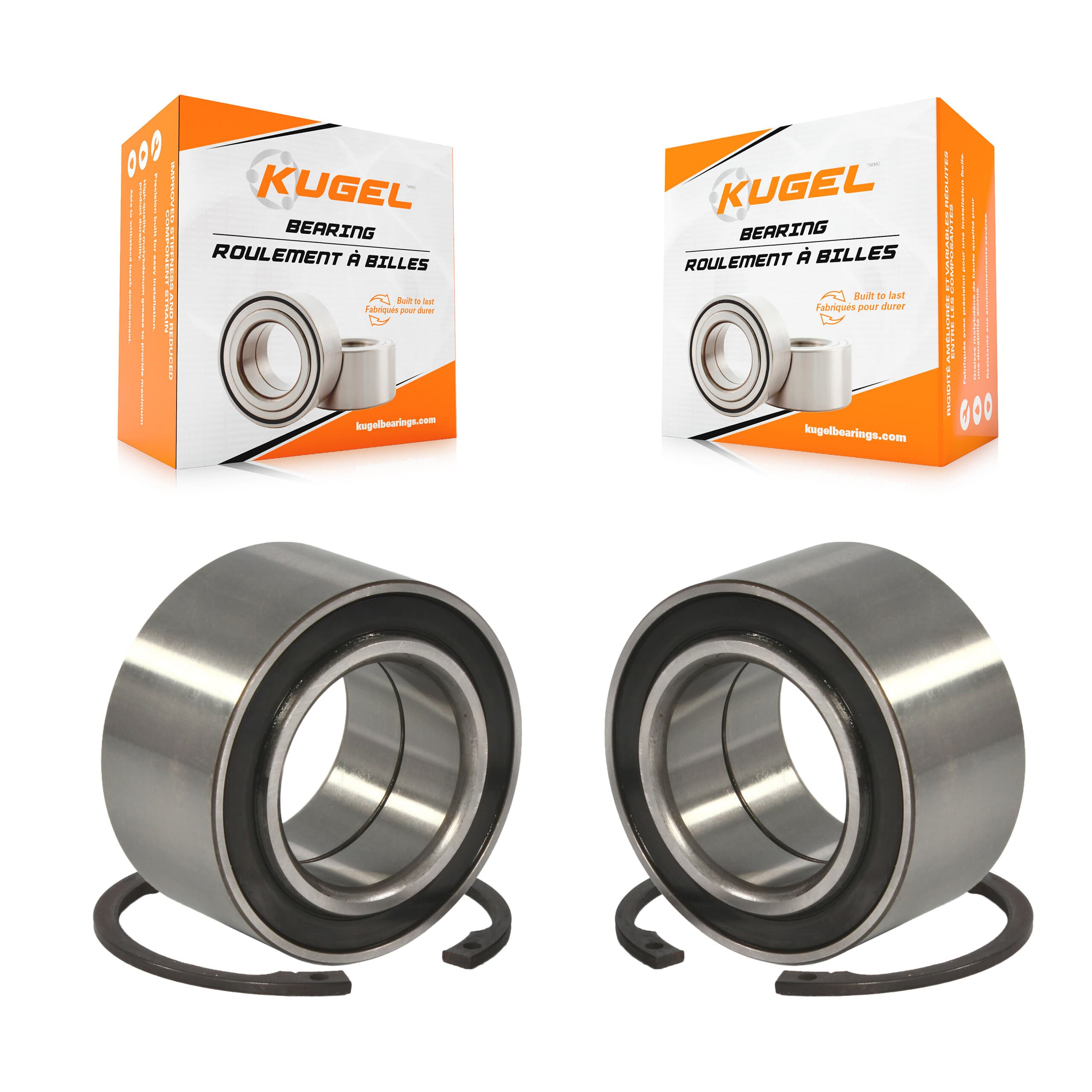 Kugel - K70-101318 - Front Inner Wheel Bearing and Race Set Kits image 1