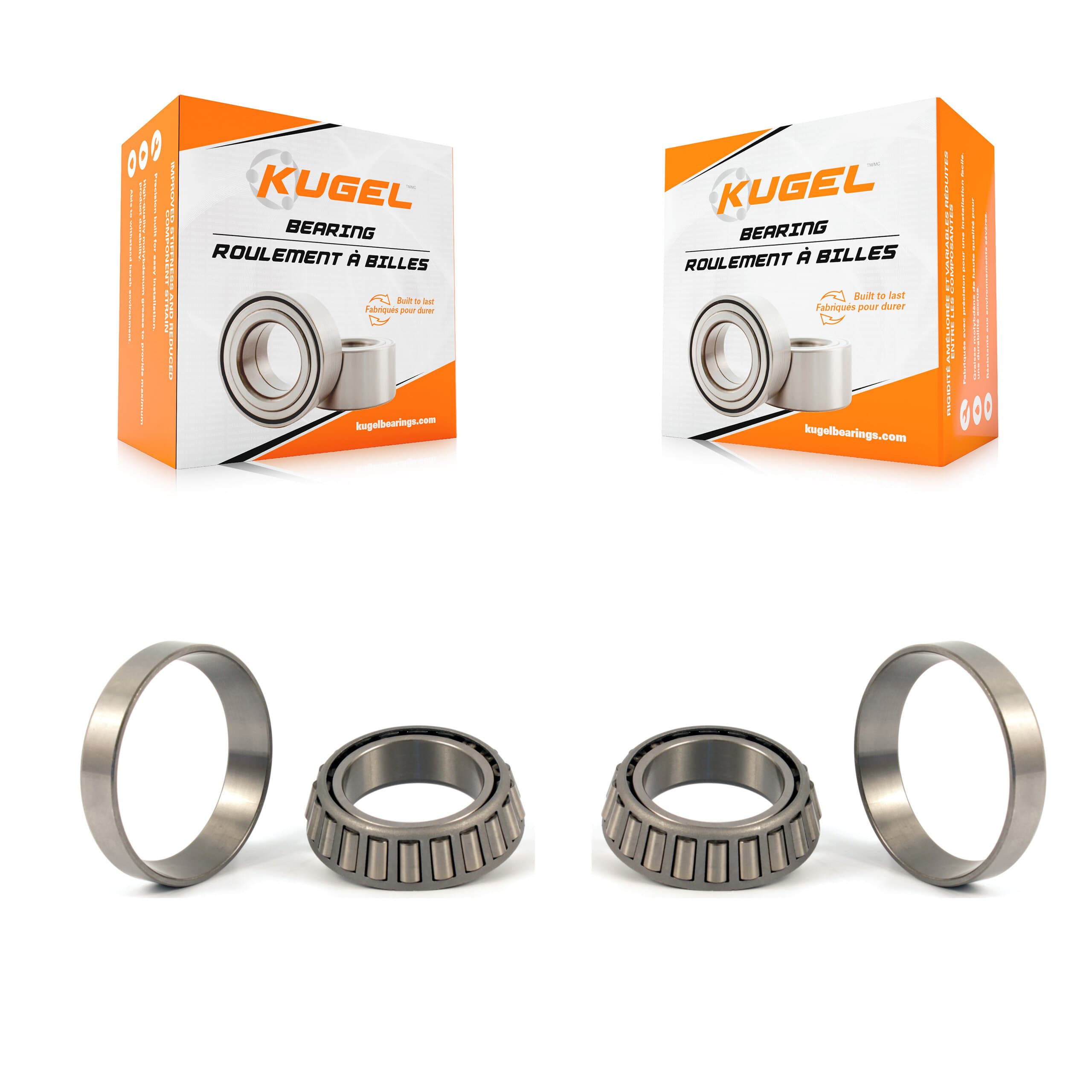 Kugel - K70-101326 - Front Inner Wheel Bearing and Race Set Kits image 1