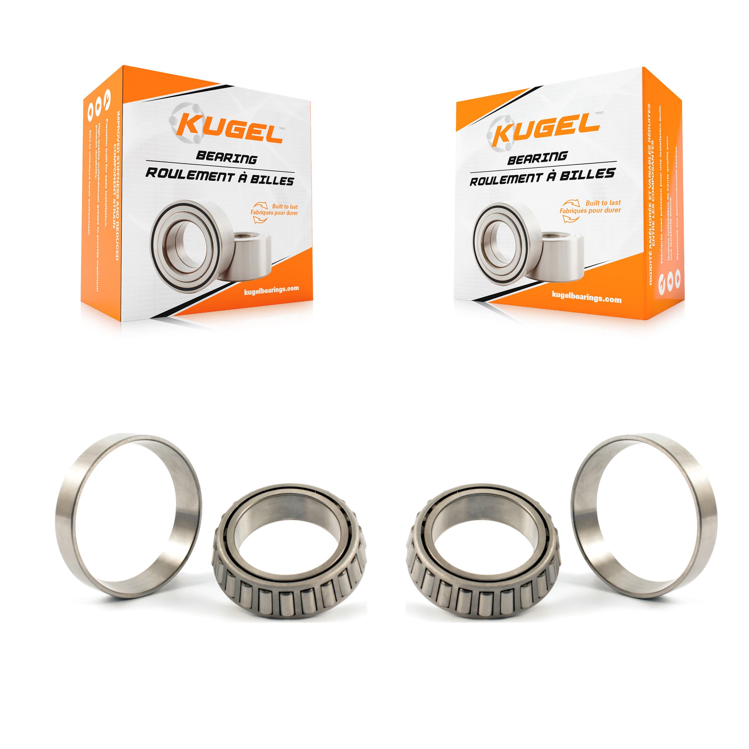 Kugel - K70-101327 - Front Inner Wheel Bearing and Race Set Kits image 1