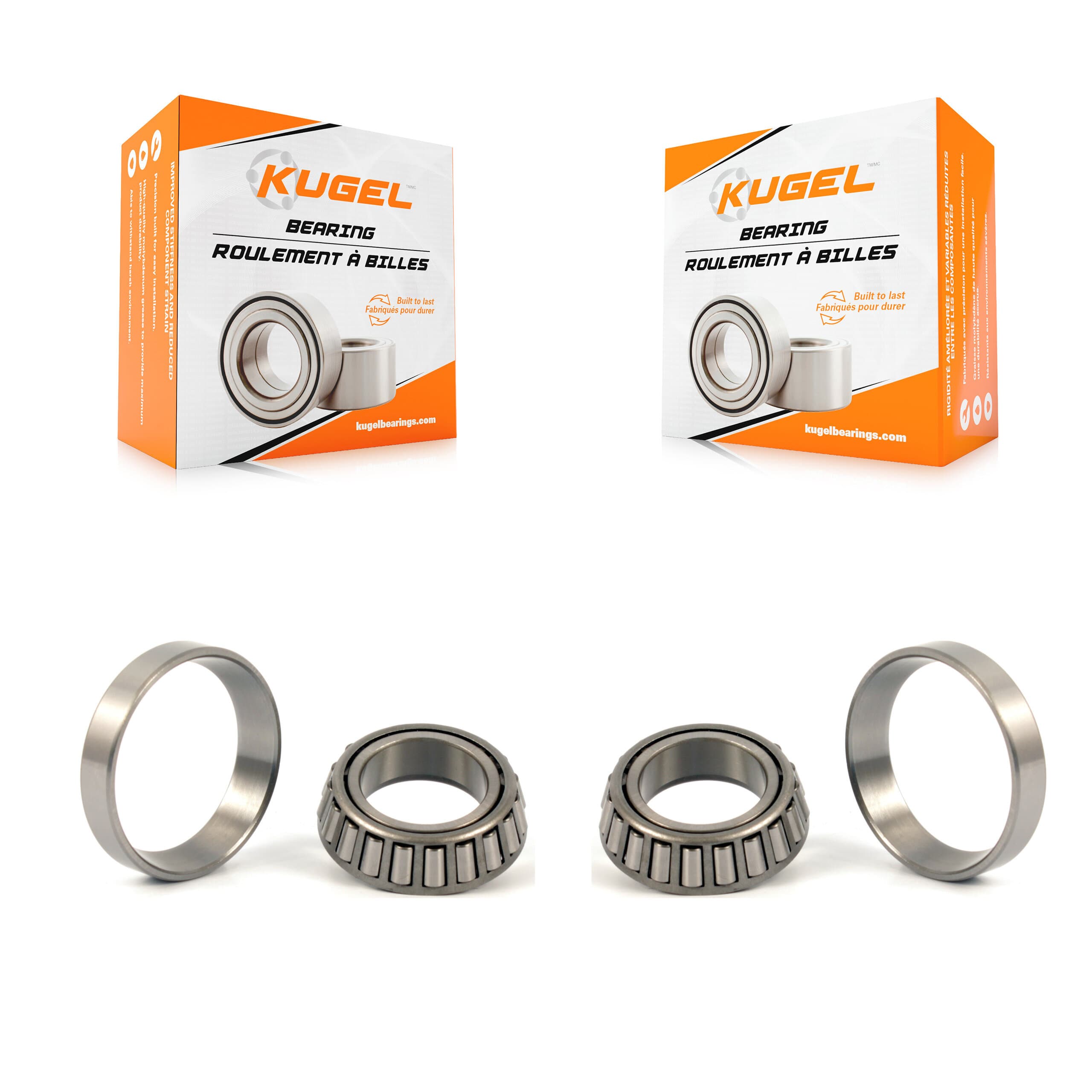 Kugel - K70-101330 - Front Inner Wheel Bearing and Race Set Kits image 1