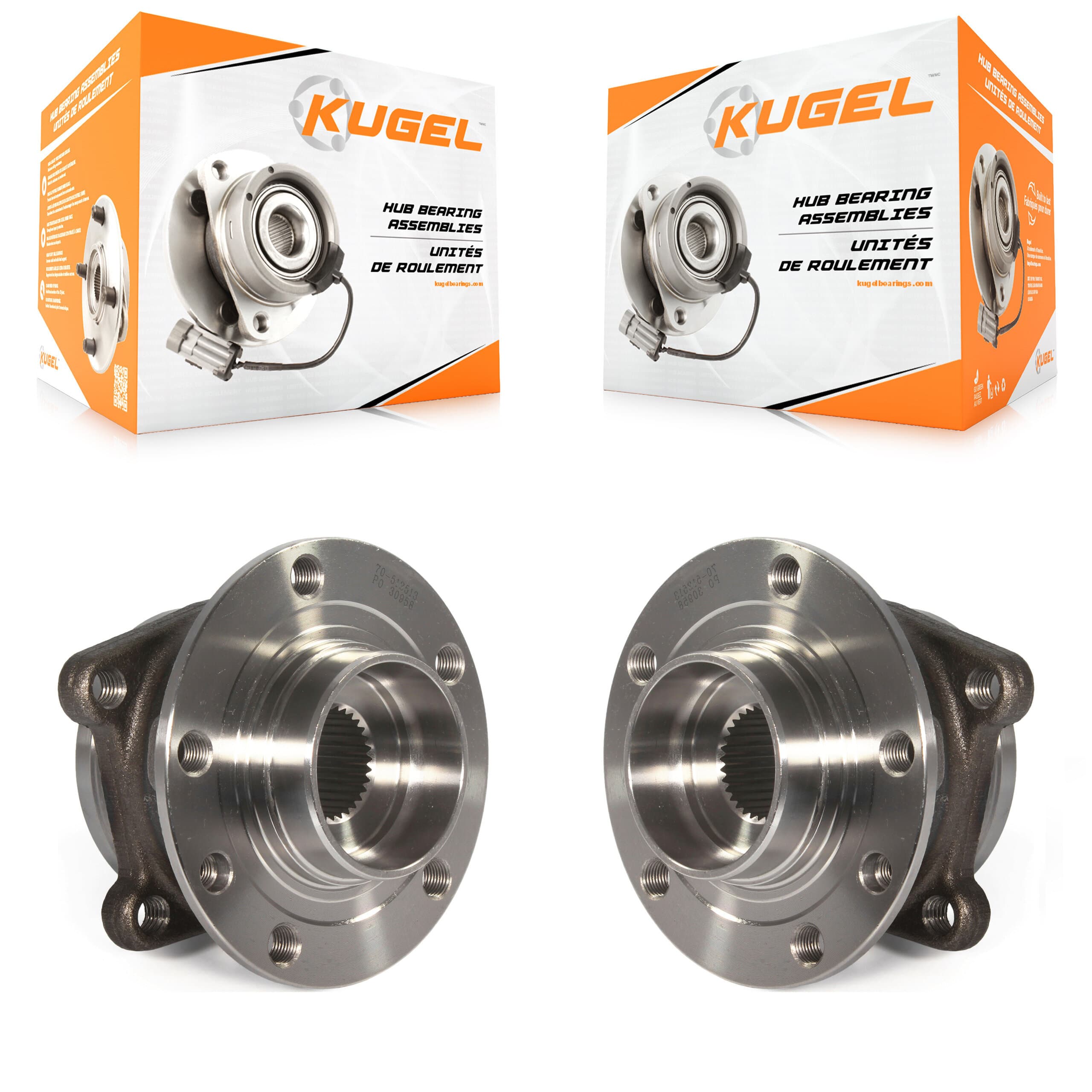 Kugel - K70-101379 - Rear Wheel Bearing and Hub Assembly Kits image 1