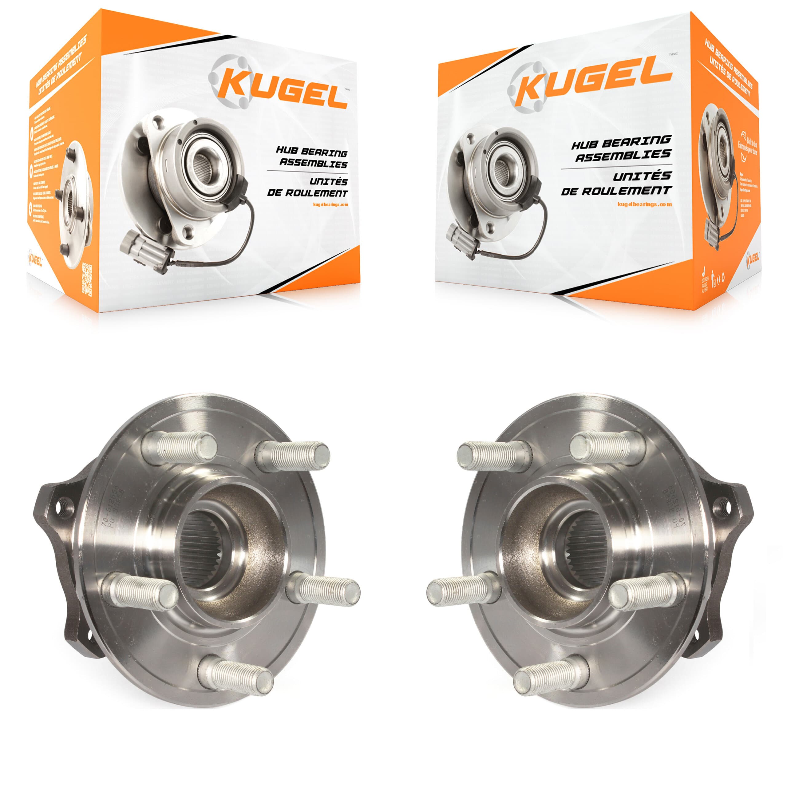 Kugel - K70-101387 - Rear Wheel Bearing and Hub Assembly Kits image 1