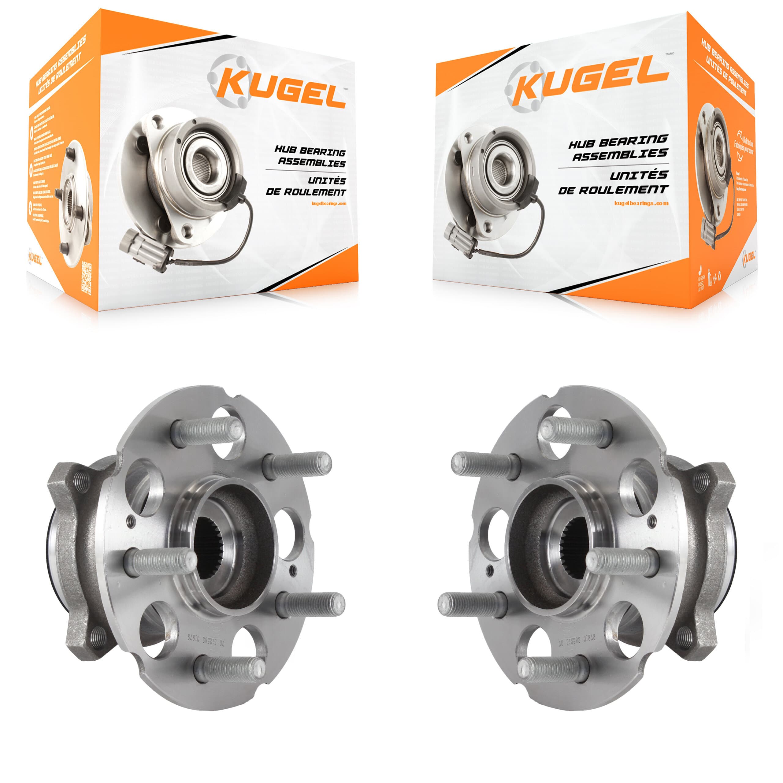 Kugel - K70-101509 - Rear Wheel Bearing and Hub Assembly Kits image 1