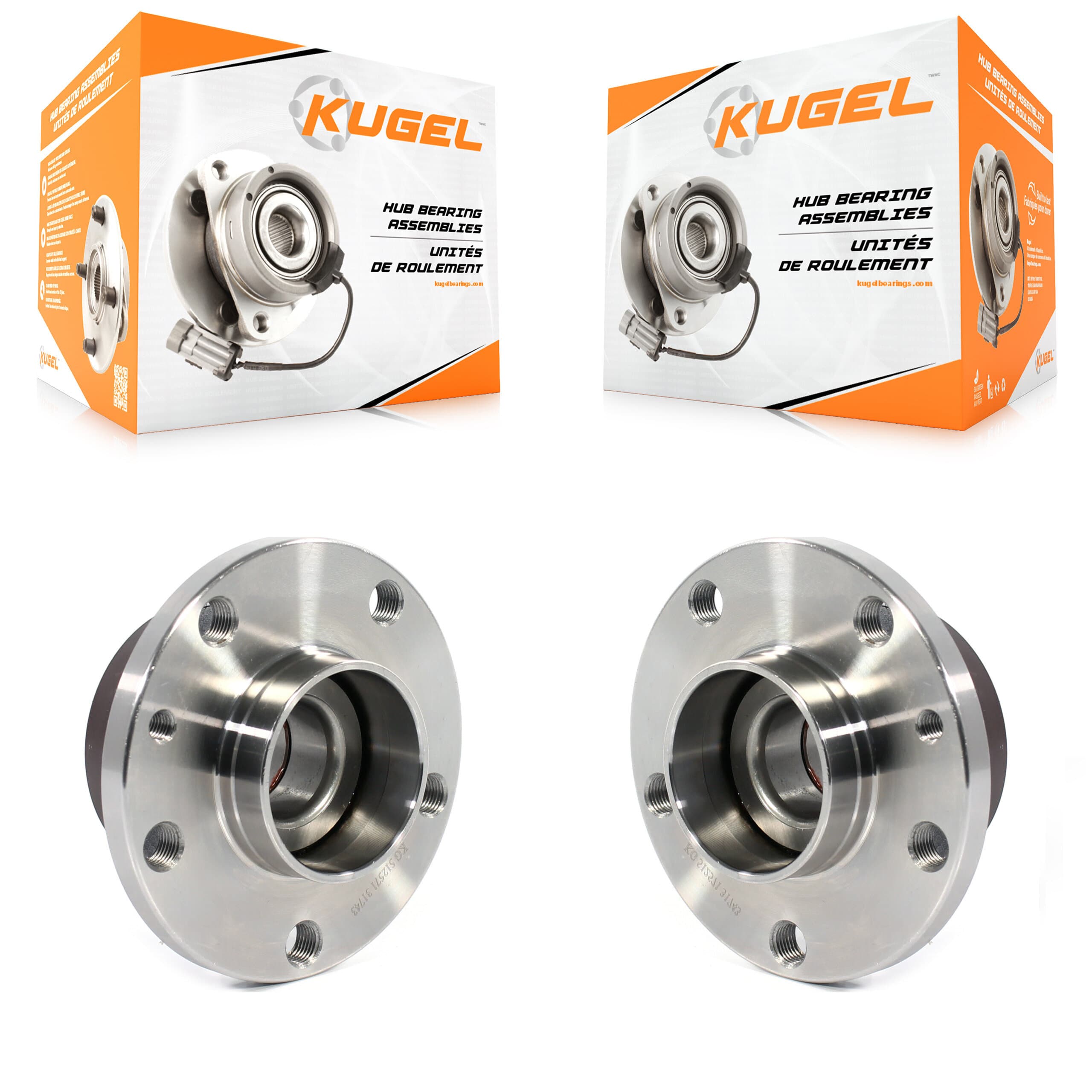 Kugel - K70-101510 - Rear Wheel Bearing and Hub Assembly Kits image 1