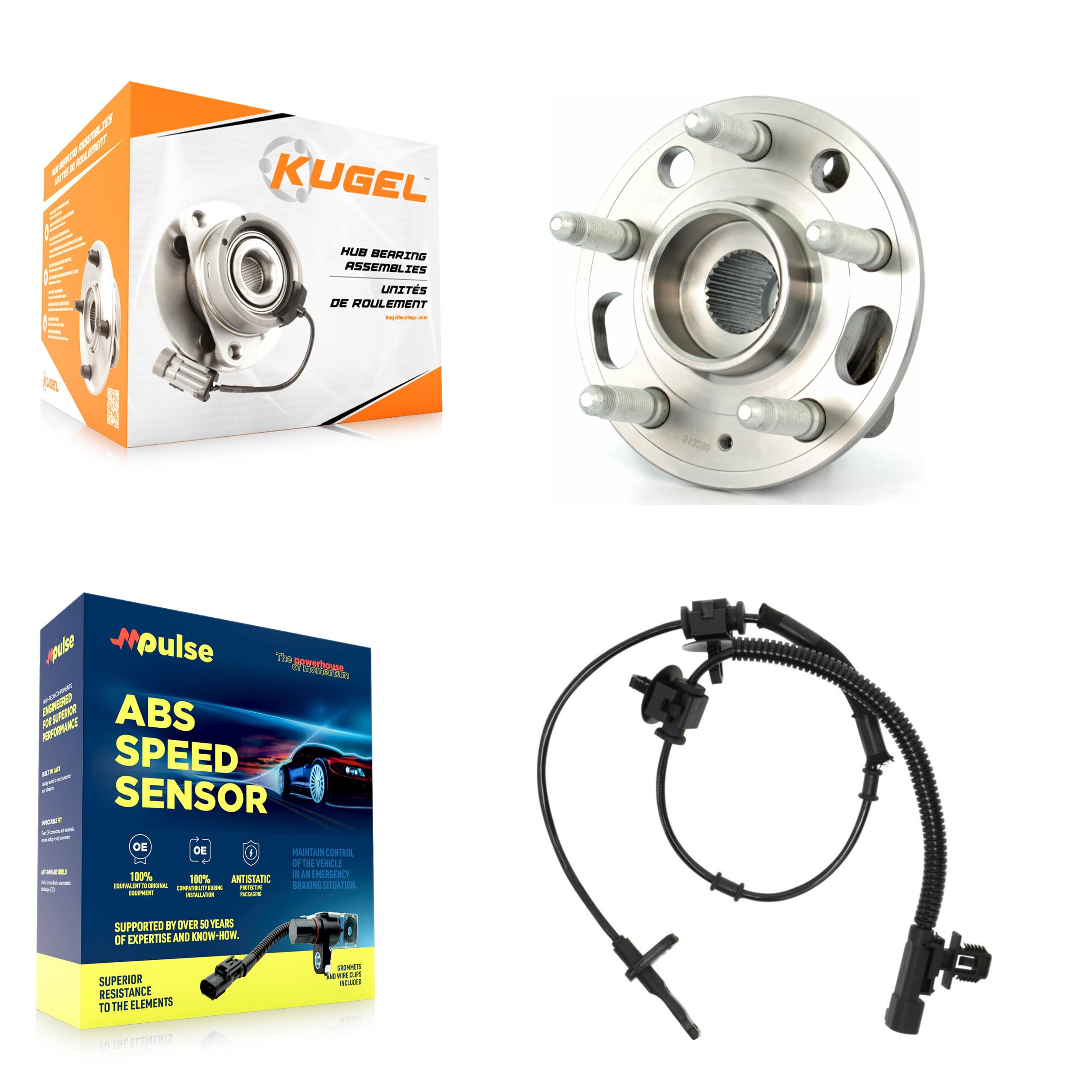 Kugel - K7S-100190 - Front Wheel Bearing and Hub Assembly Kits image 1