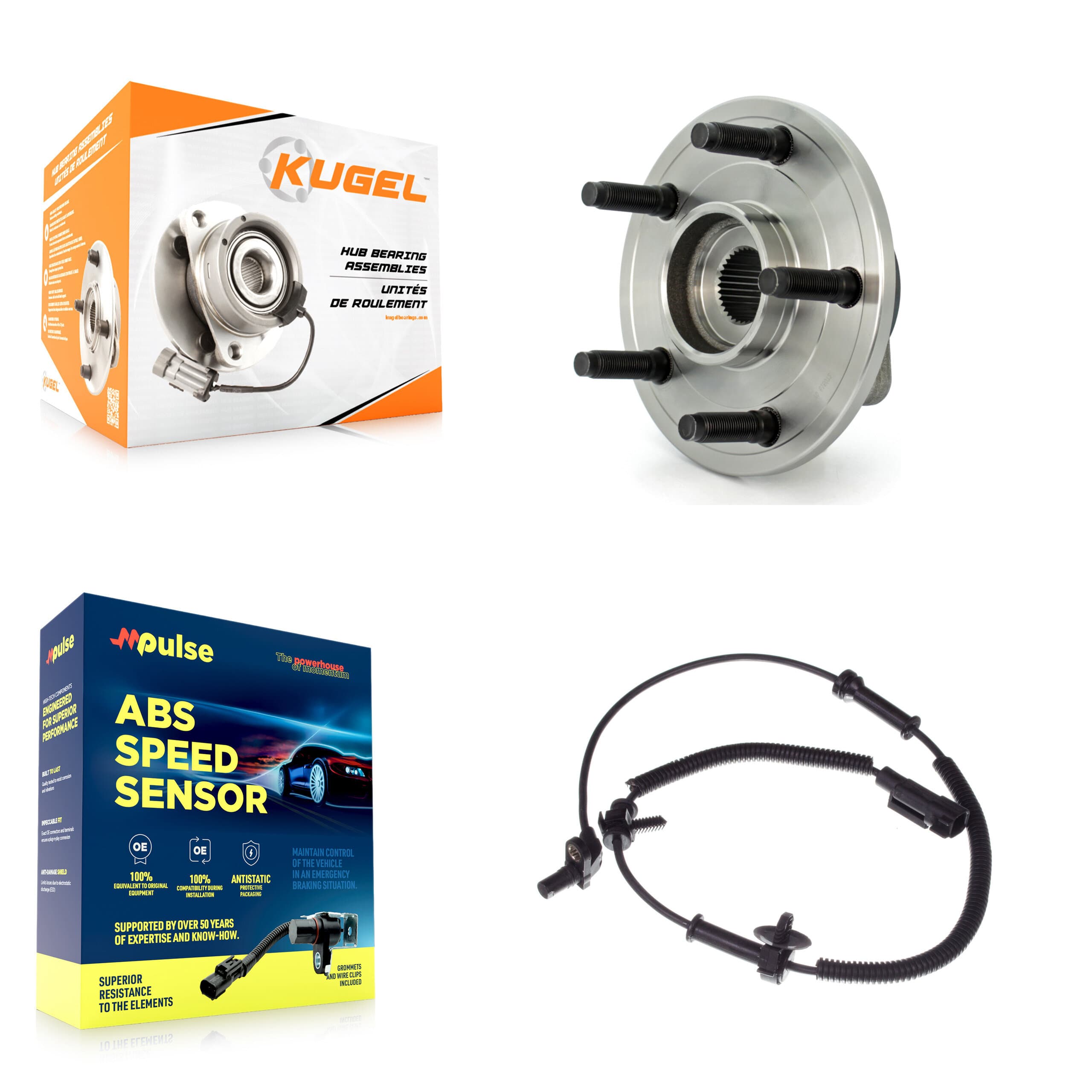 Kugel - K7S-100201 - Front Wheel Bearing and Hub Assembly Kits image 1
