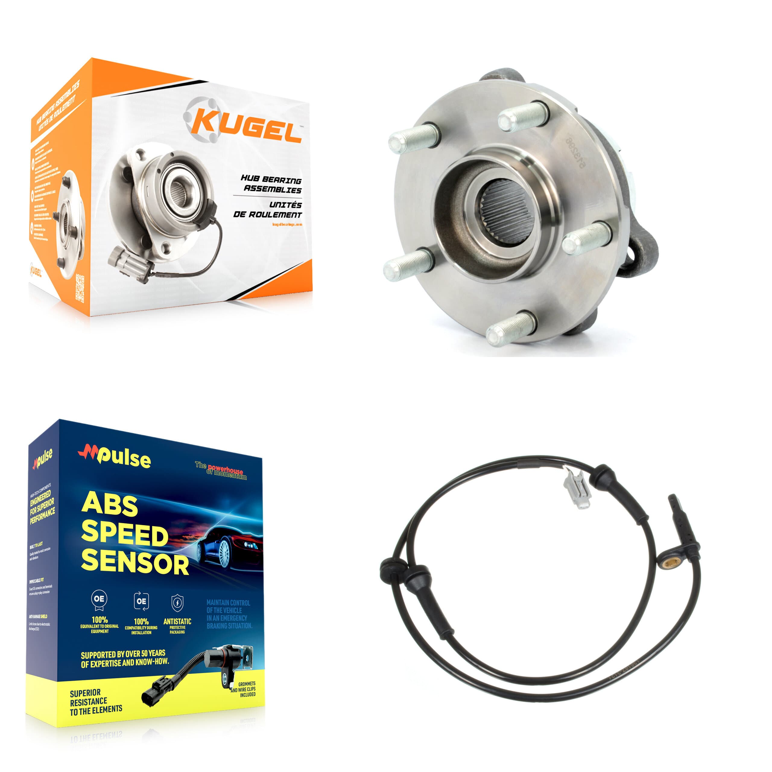 Kugel - K7S-100206 - Front Wheel Bearing and Hub Assembly Kits image 1