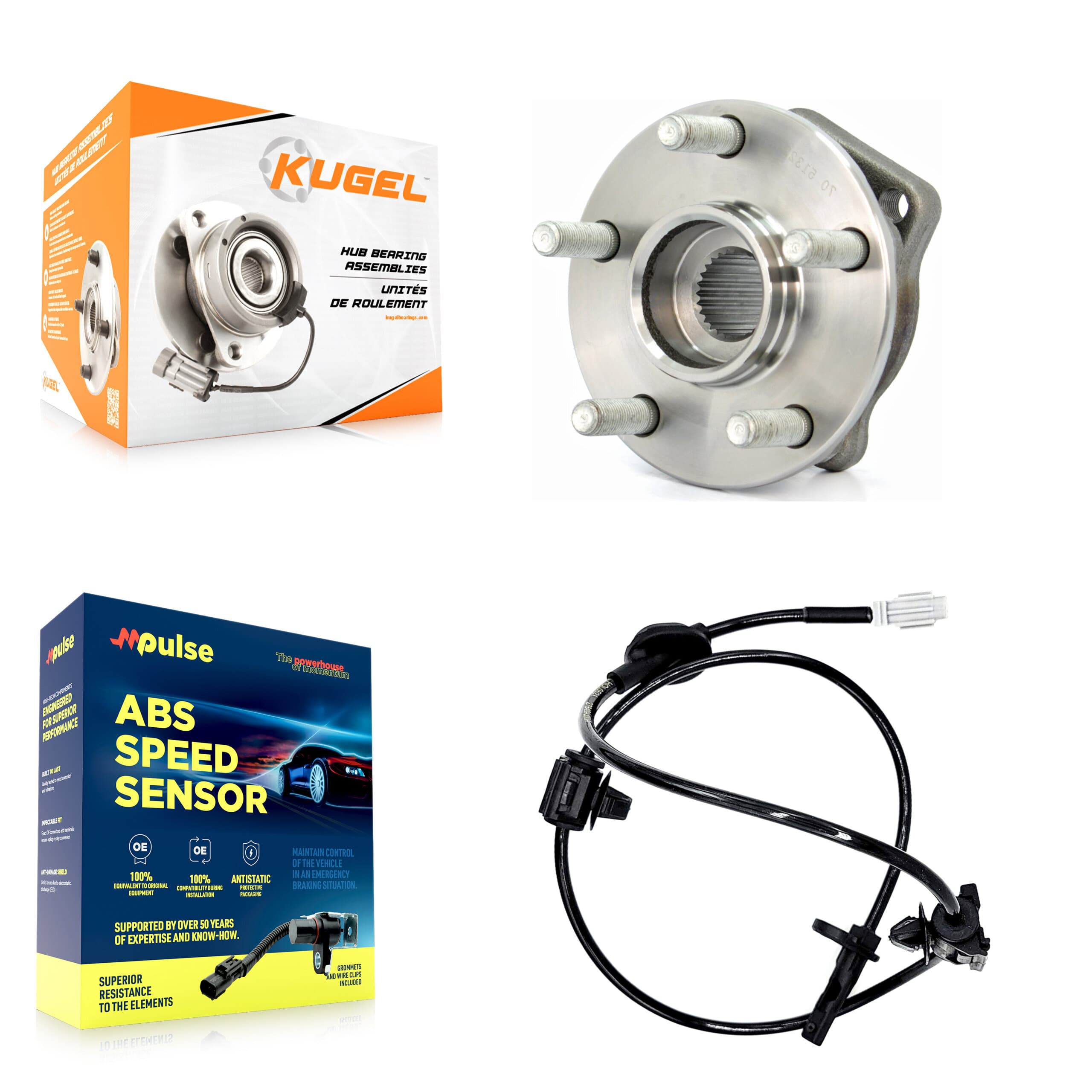Kugel - K7S-100228 - Front Wheel Bearing and Hub Assembly Kits image 1