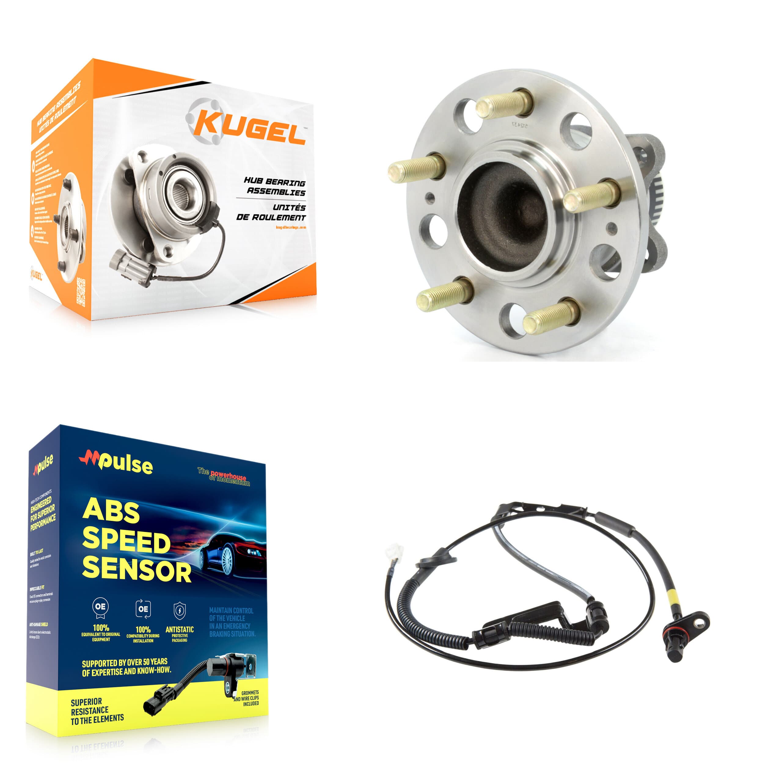 Kugel - K7S-100385 - Rear Wheel Bearing and Hub Assembly Kits image 1