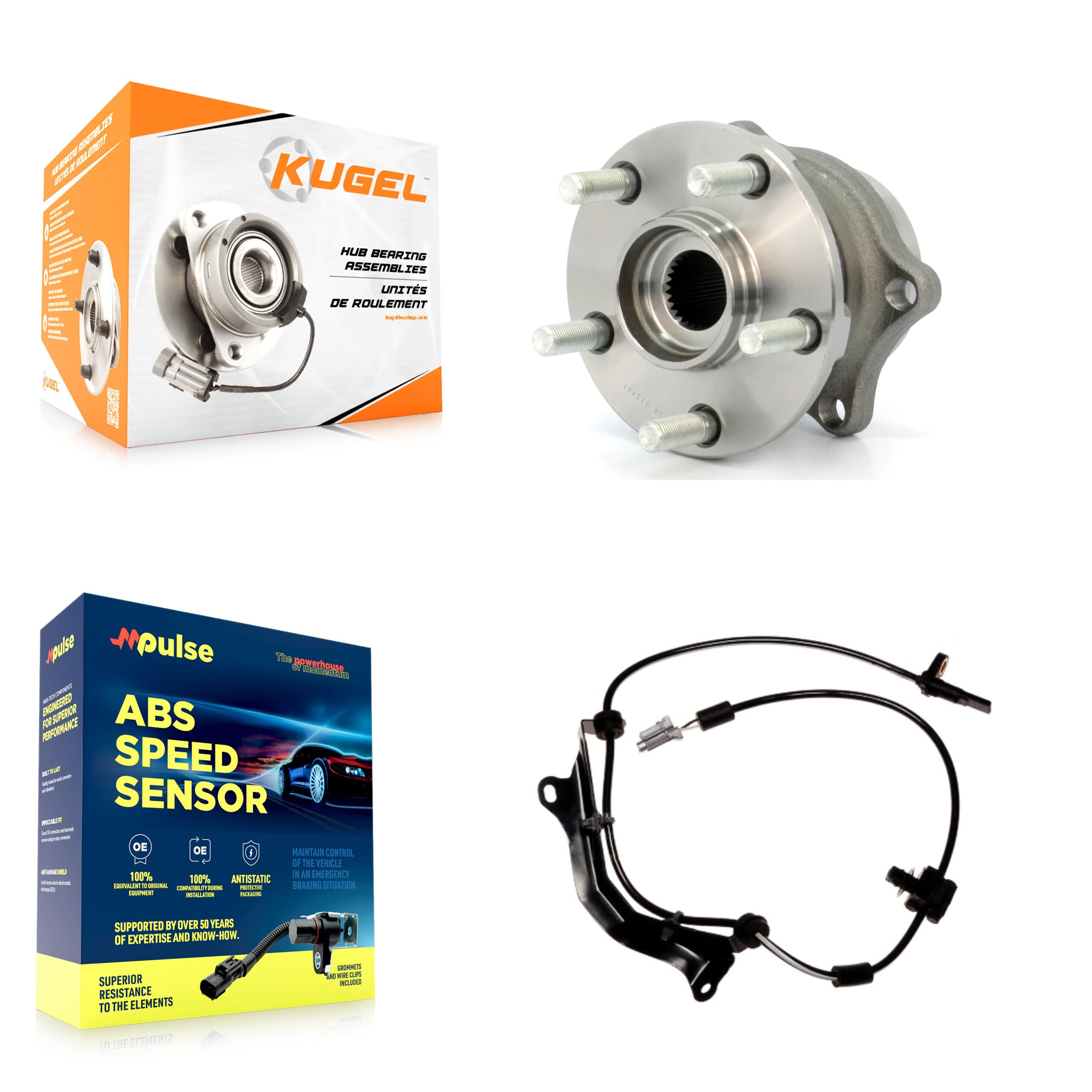 Kugel - K7S-100404 - Rear Wheel Bearing and Hub Assembly Kits image 1