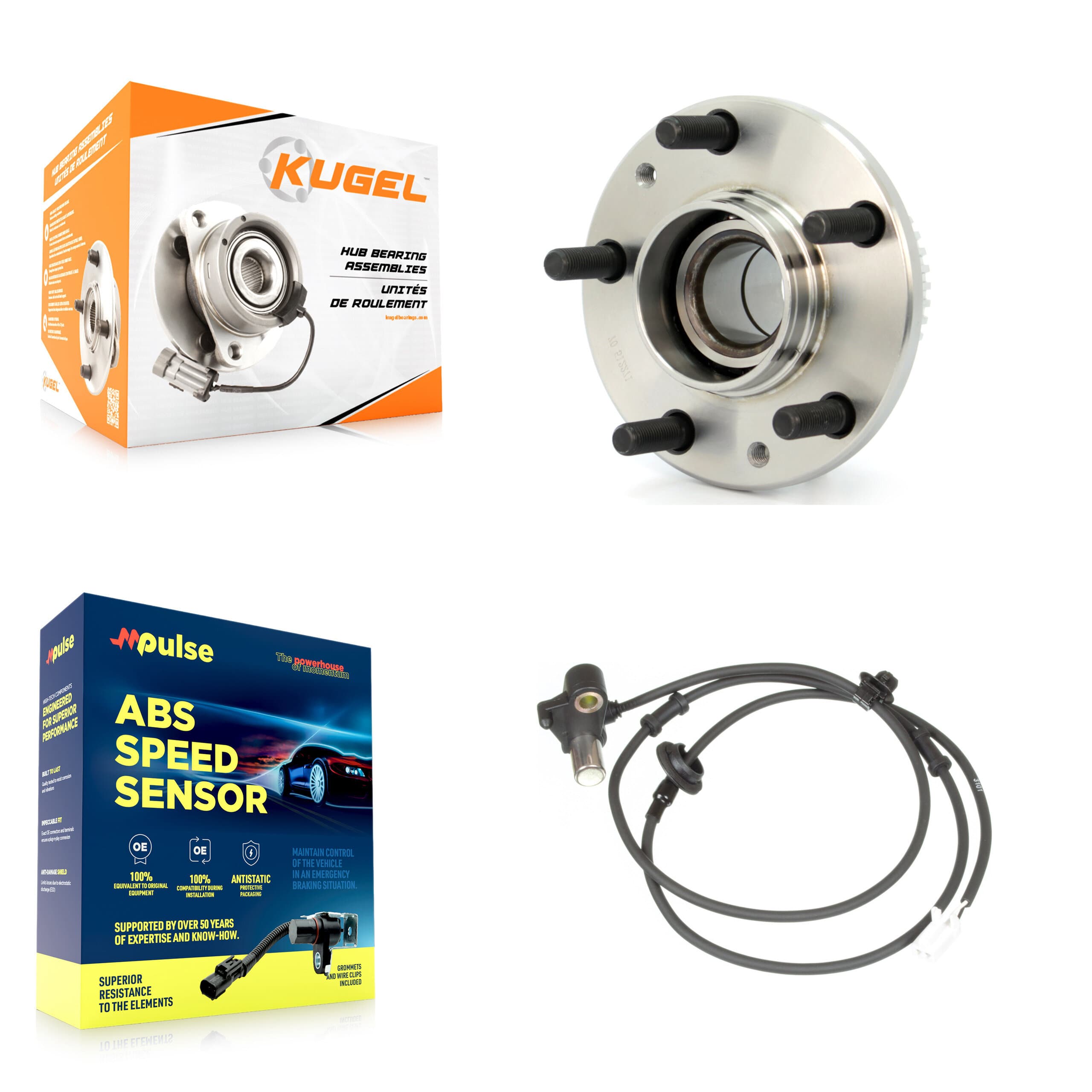 Kugel - K7S-100455 - Rear Wheel Bearing and Hub Assembly Kits image 1