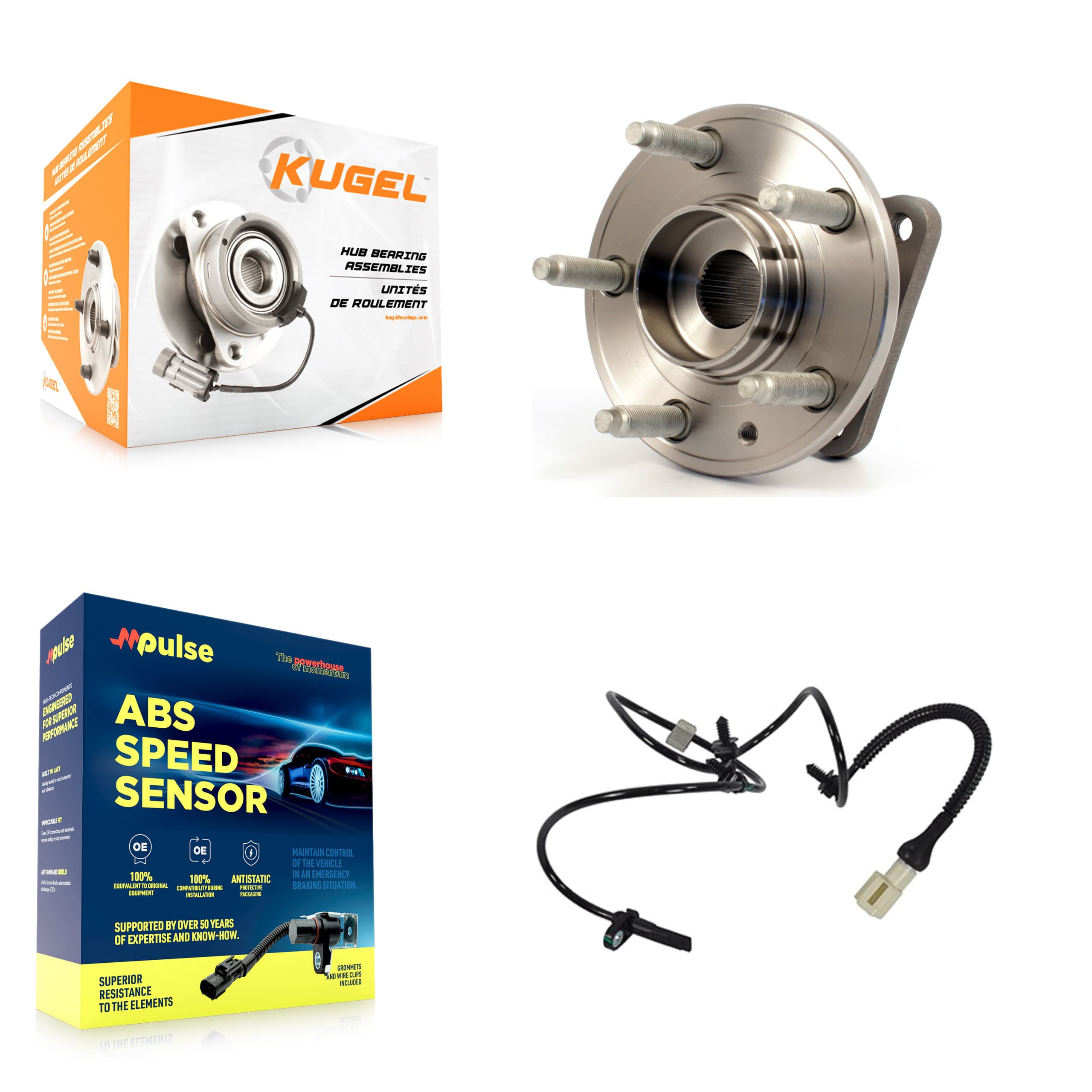 Kugel - K7S-100498 - Rear Wheel Bearing and Hub Assembly Kits image 1