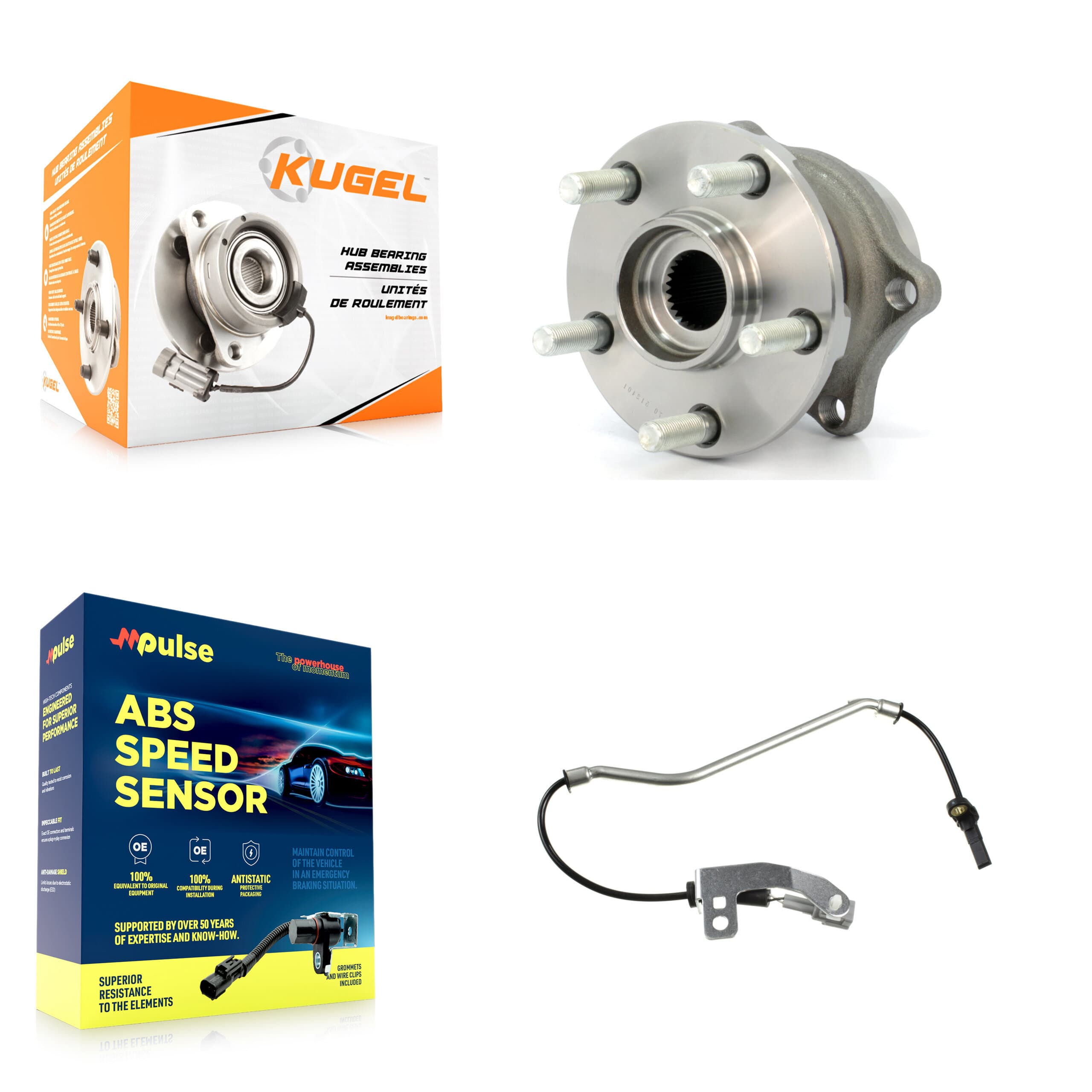 Kugel - K7S-100525 - Rear Wheel Bearing and Hub Assembly Kits image 1