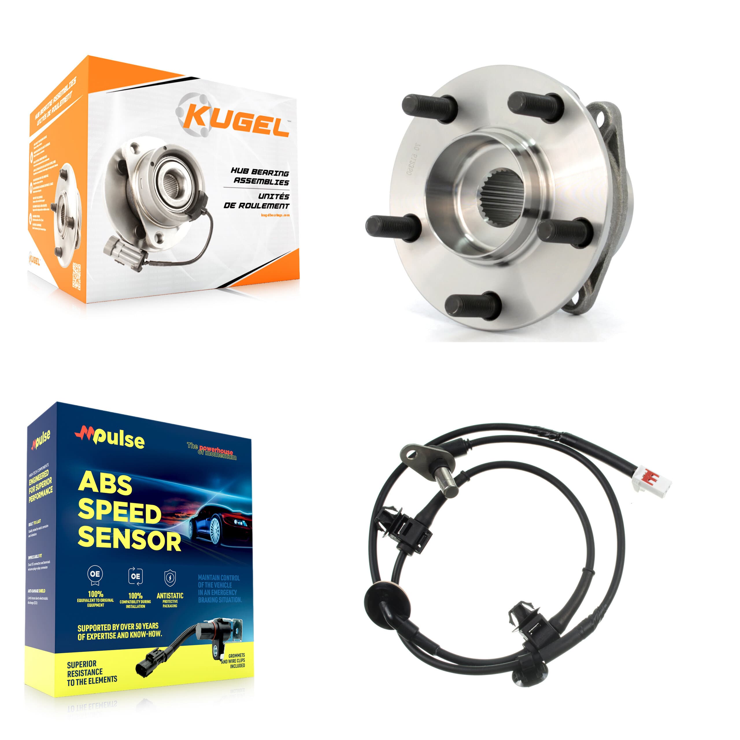 Kugel - K7S-100537 - Rear Wheel Bearing and Hub Assembly Kits image 1