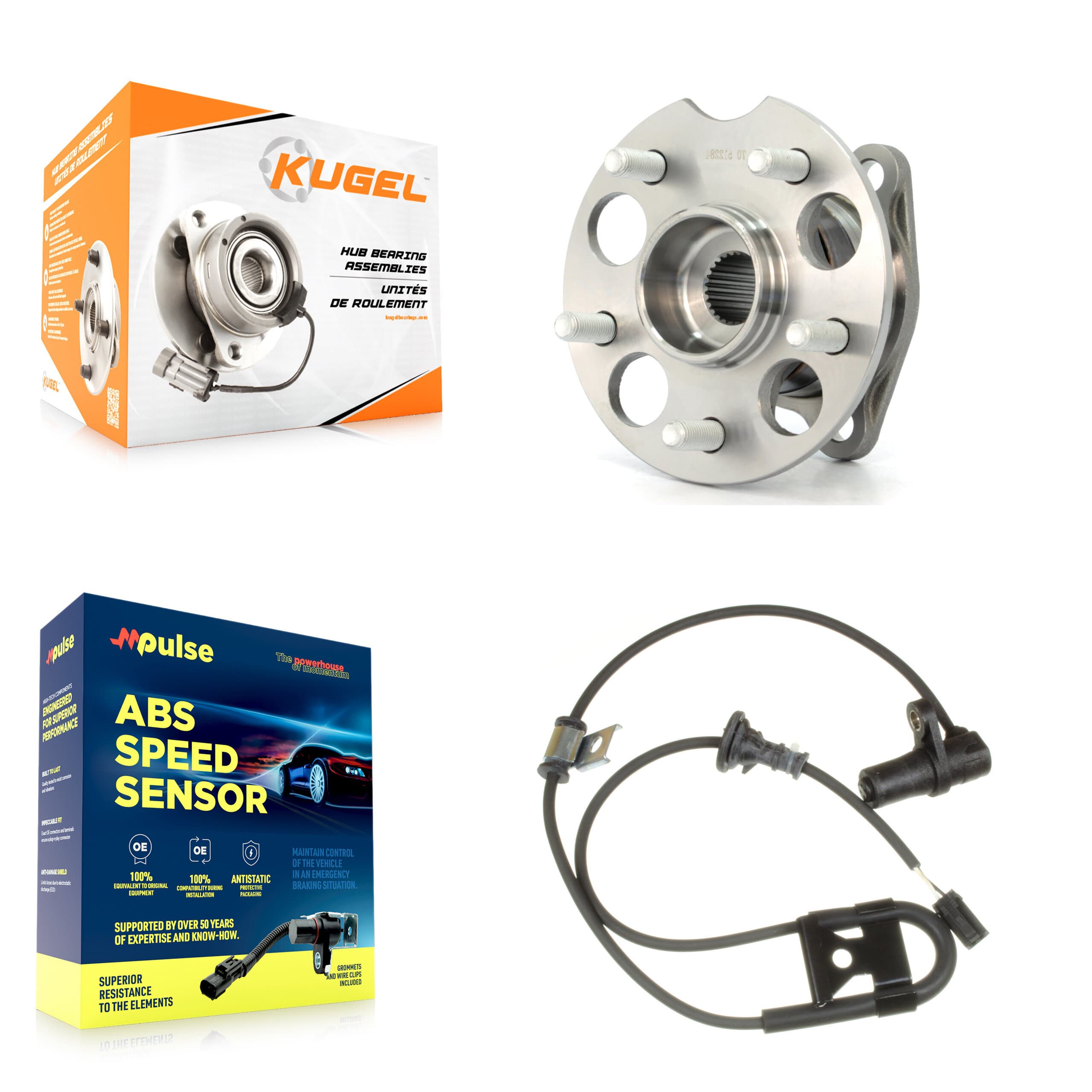 Kugel - K7S-100587 - Rear Wheel Bearing and Hub Assembly Kits image 1