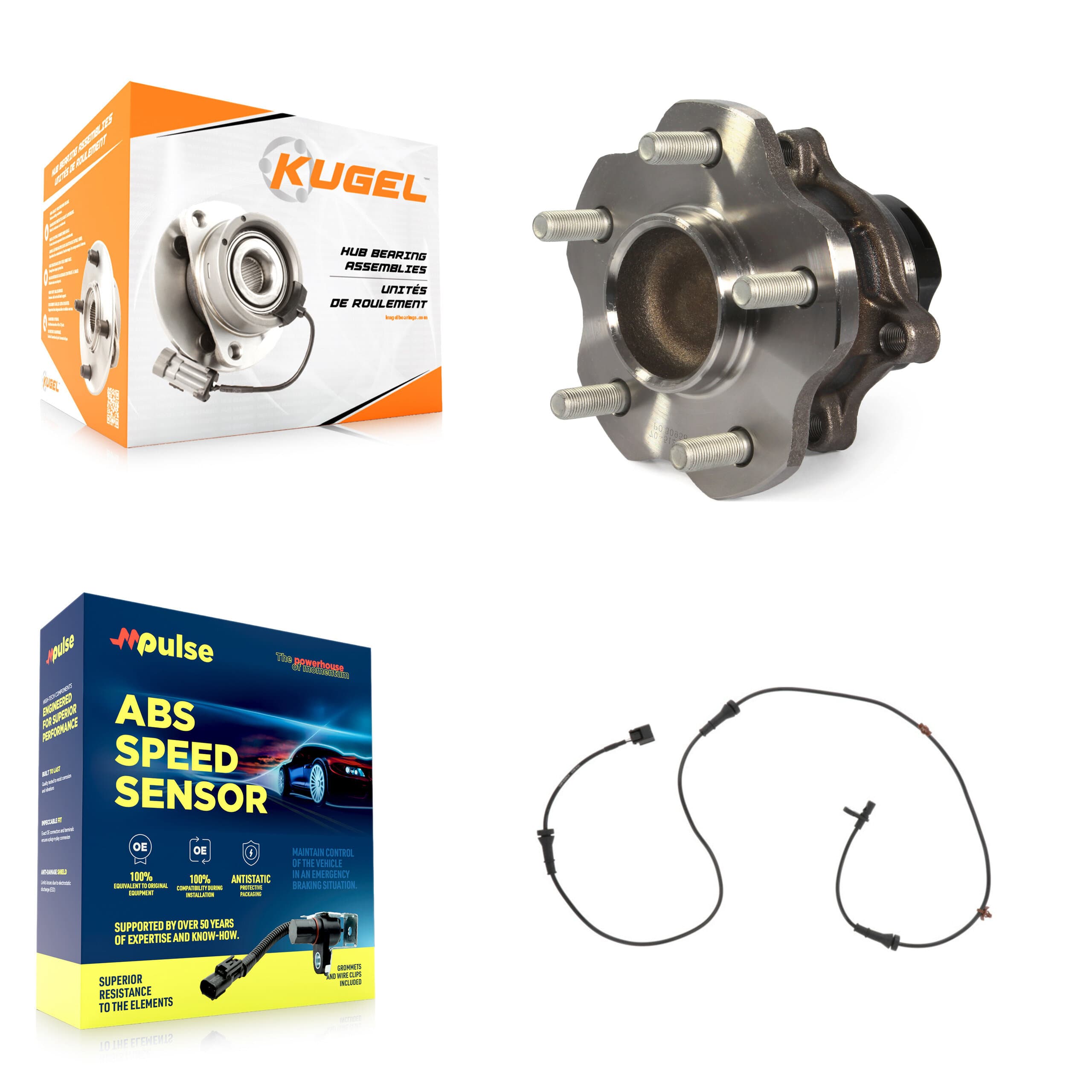 Kugel - K7S-100604 - Rear Wheel Bearing and Hub Assembly Kits image 1